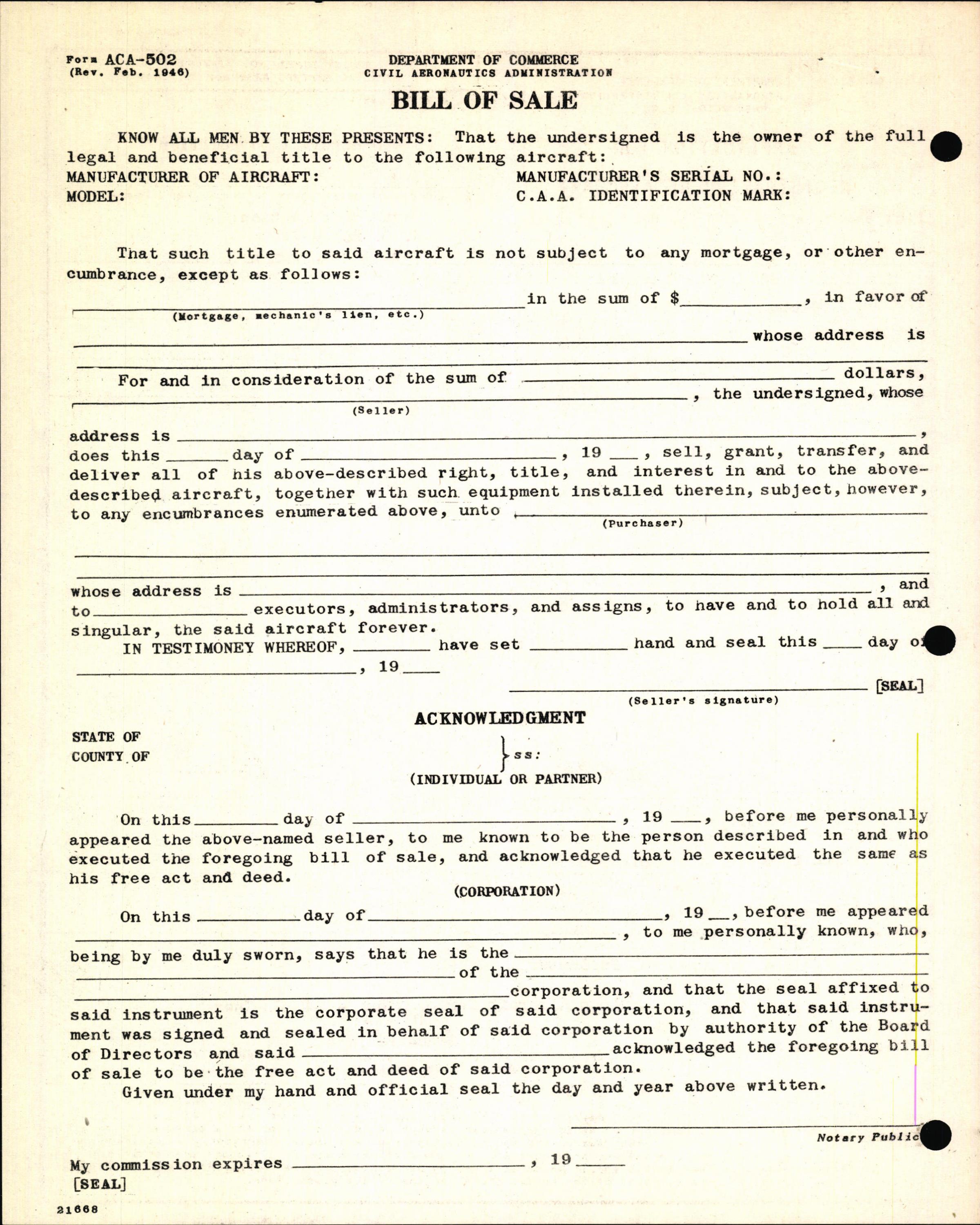 Sample page 4 from AirCorps Library document: Technical Information for Serial Number 1168