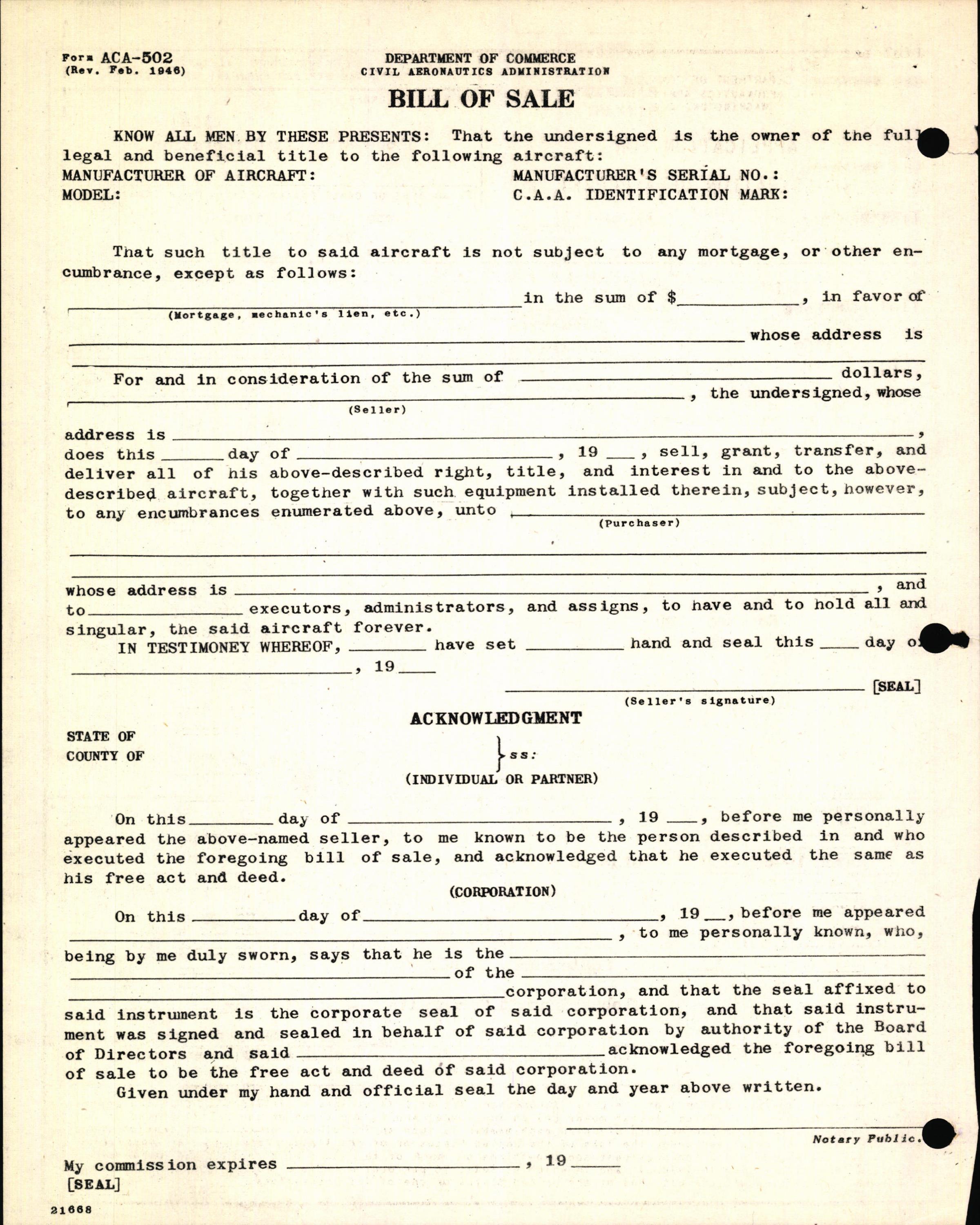 Sample page 4 from AirCorps Library document: Technical Information for Serial Number 1169