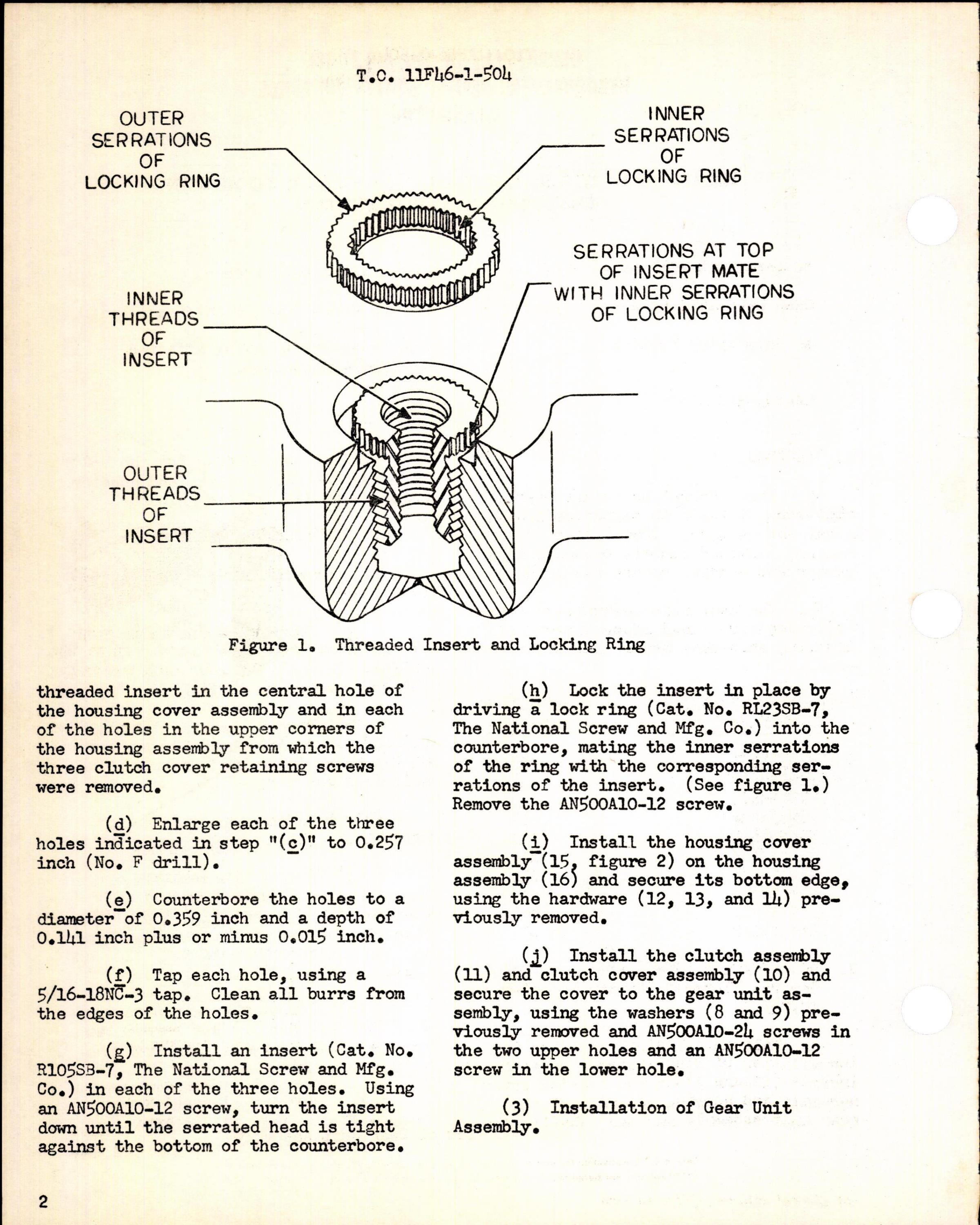 Sample page 2 from AirCorps Library document: Replace Bolts Holding Clutch Cover to Housing for B-36 FIre Control System