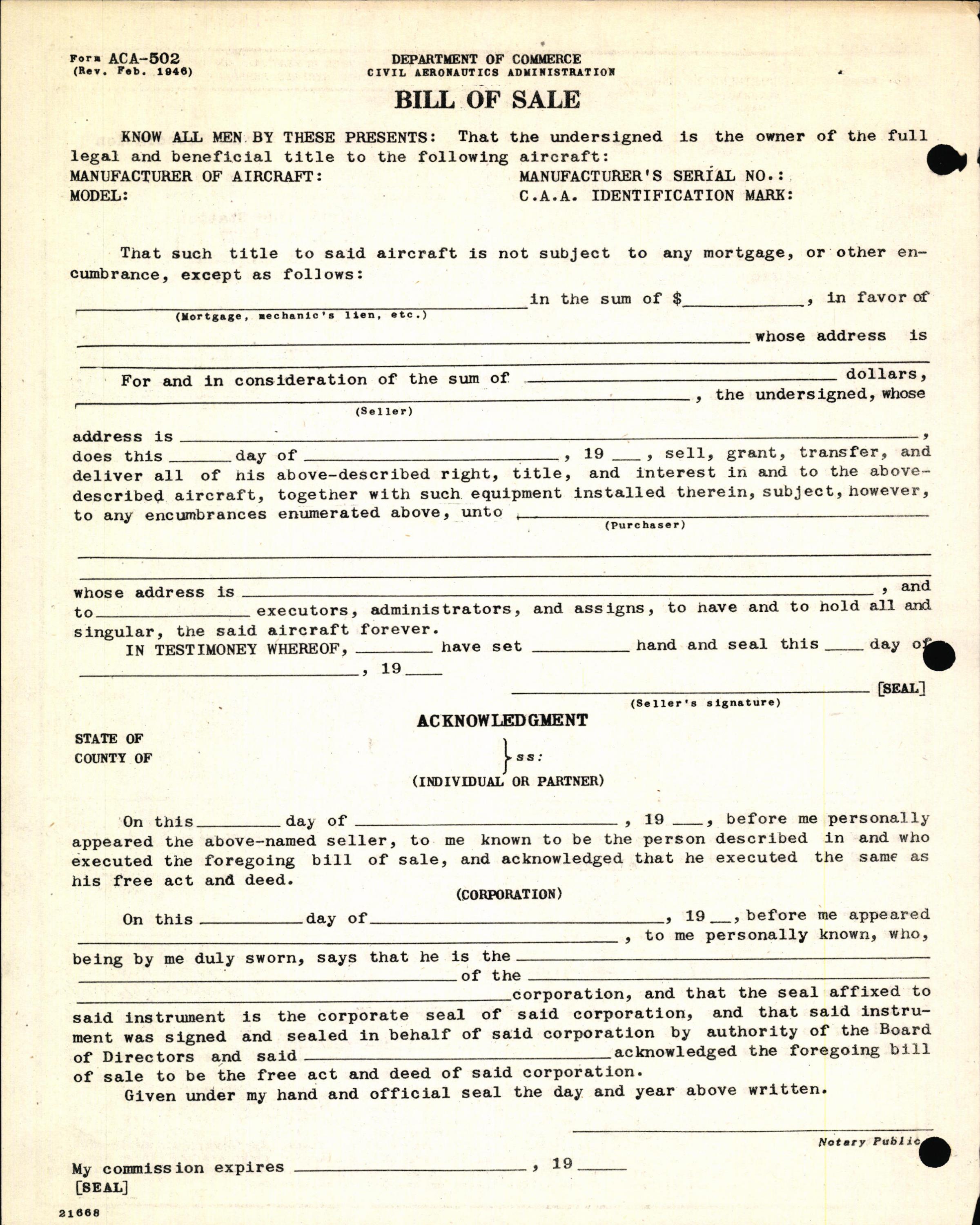 Sample page 4 from AirCorps Library document: Technical Information for Serial Number 1170