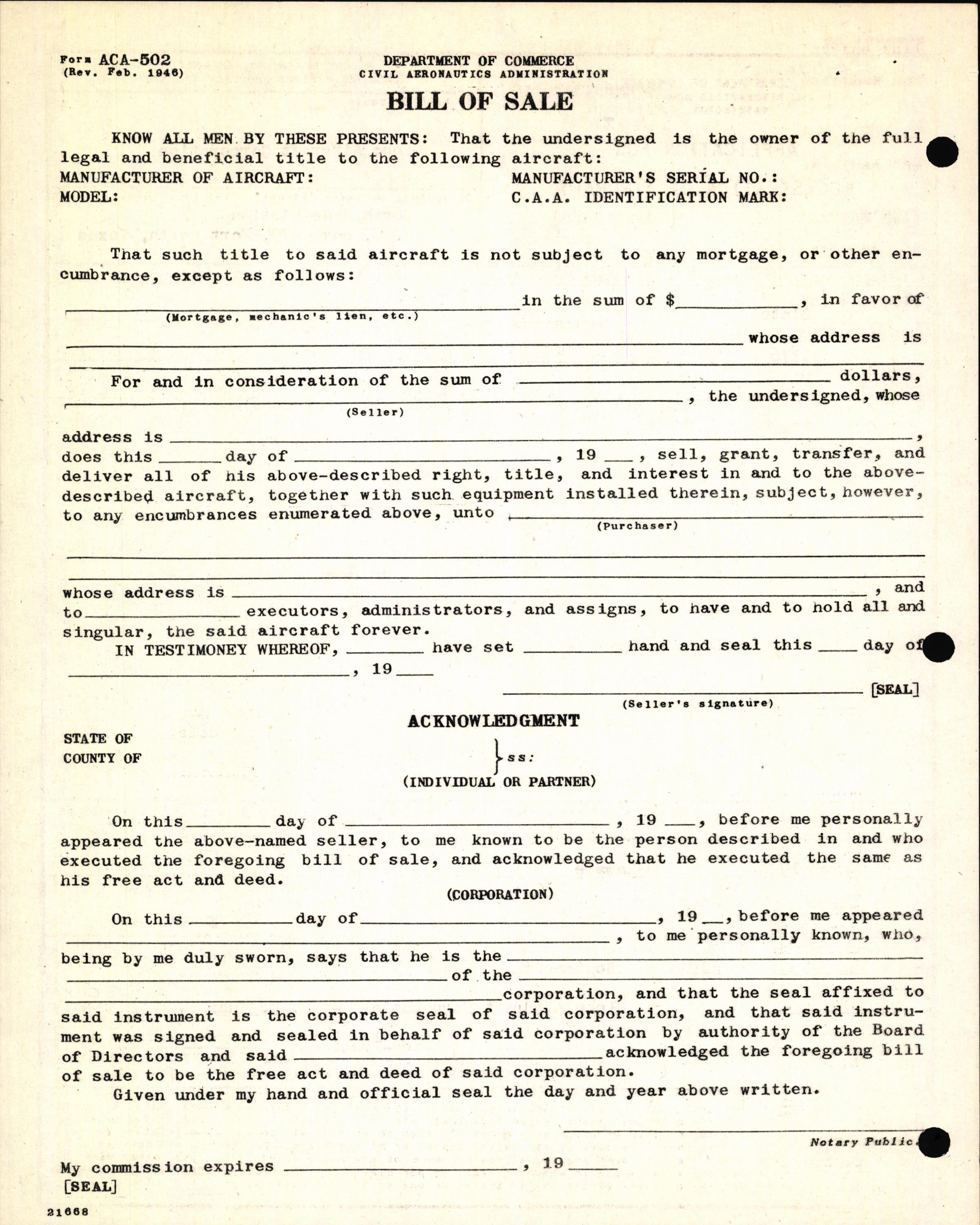 Sample page 4 from AirCorps Library document: Technical Information for Serial Number 1176