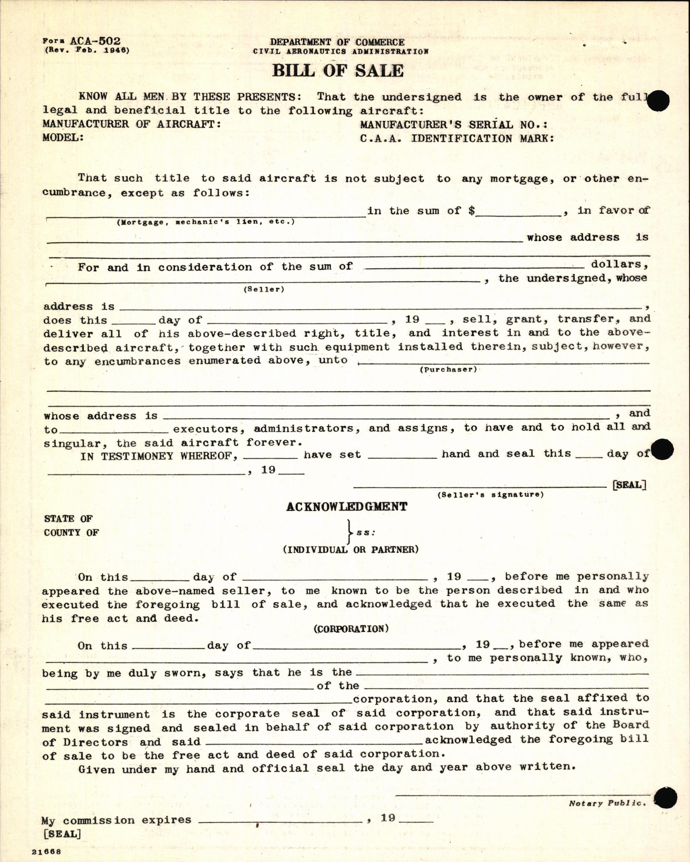 Sample page 4 from AirCorps Library document: Technical Information for Serial Number 1185