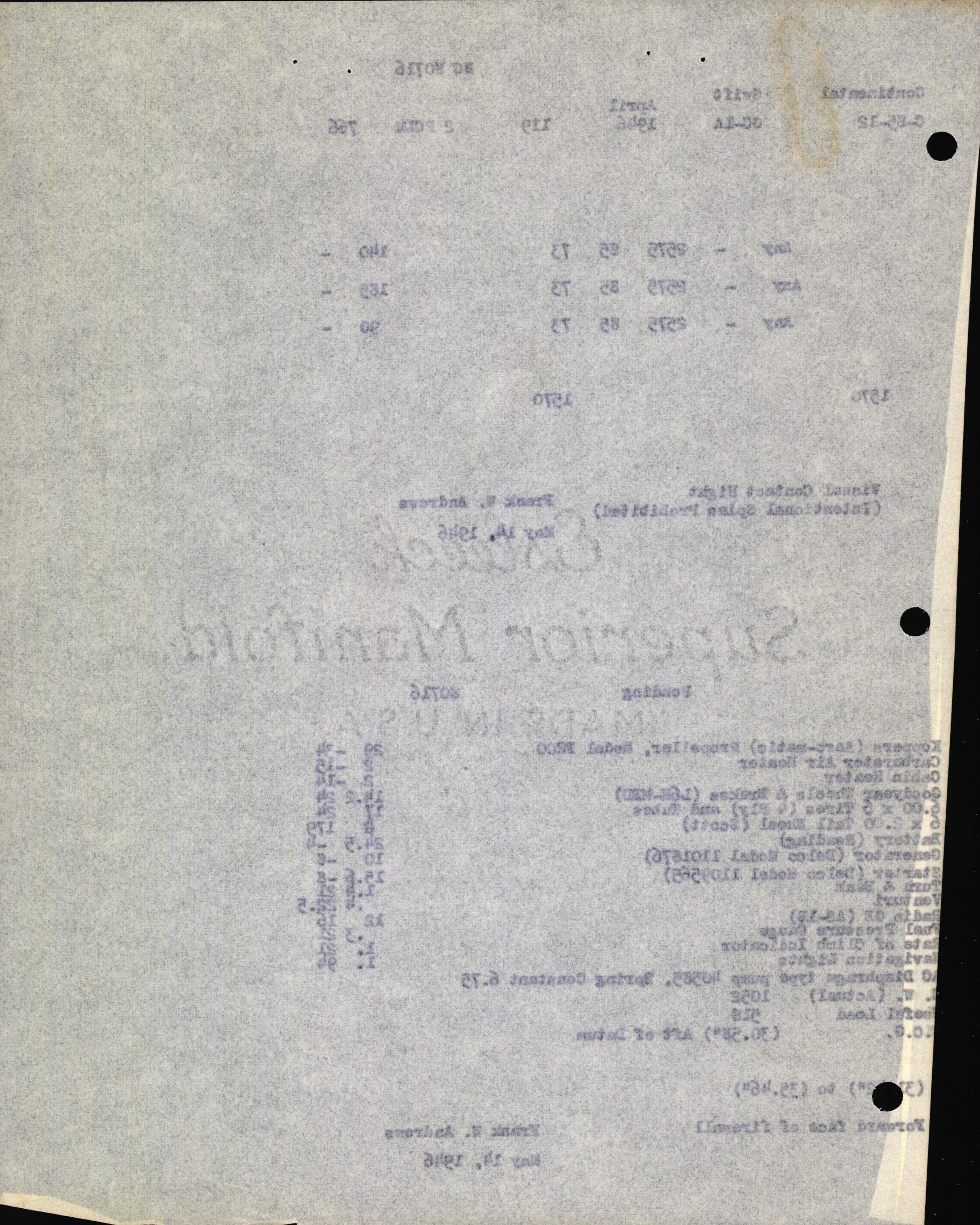 Sample page 12 from AirCorps Library document: Technical Information for Serial Number 119
