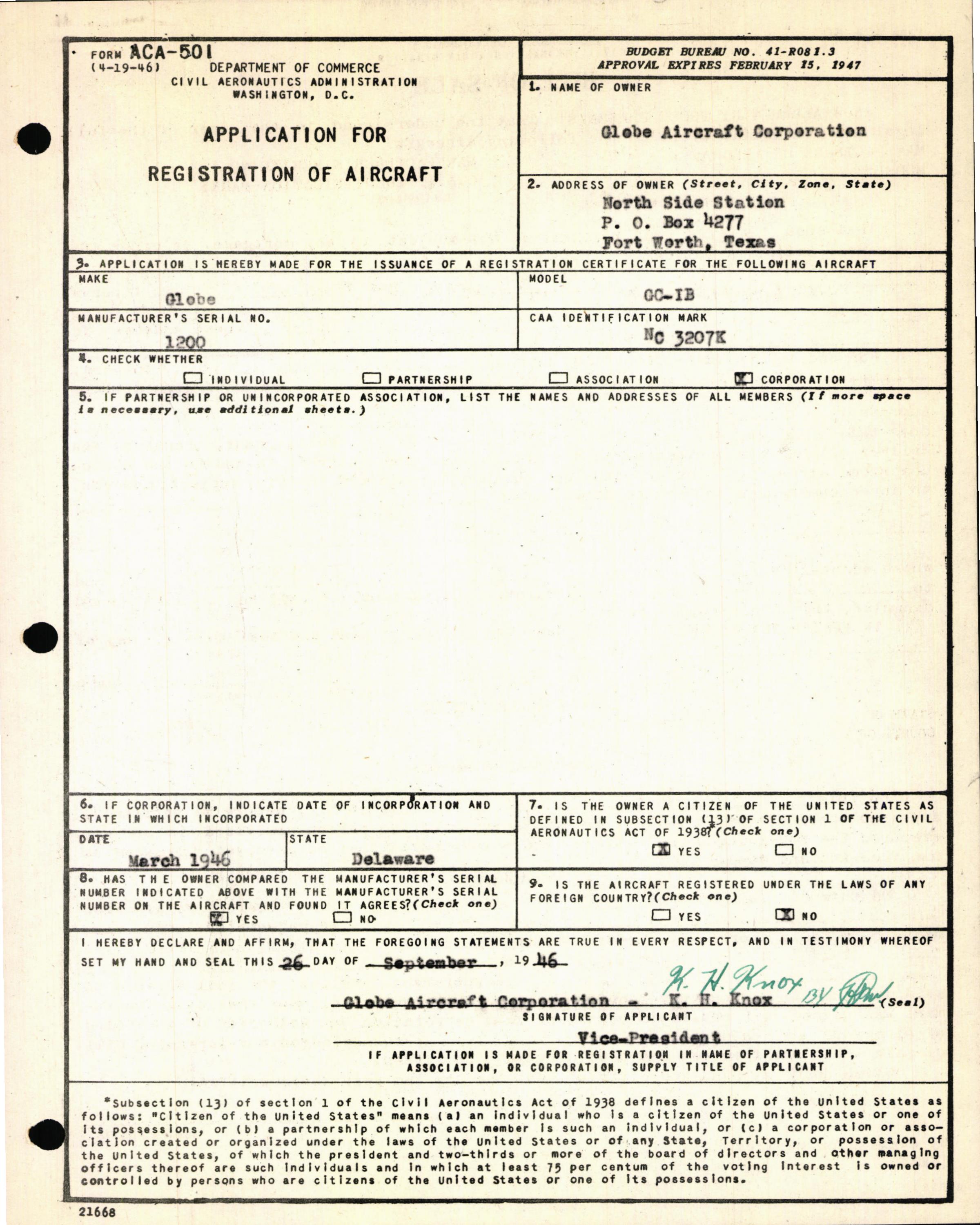 Sample page 5 from AirCorps Library document: Technical Information for Serial Number 1200