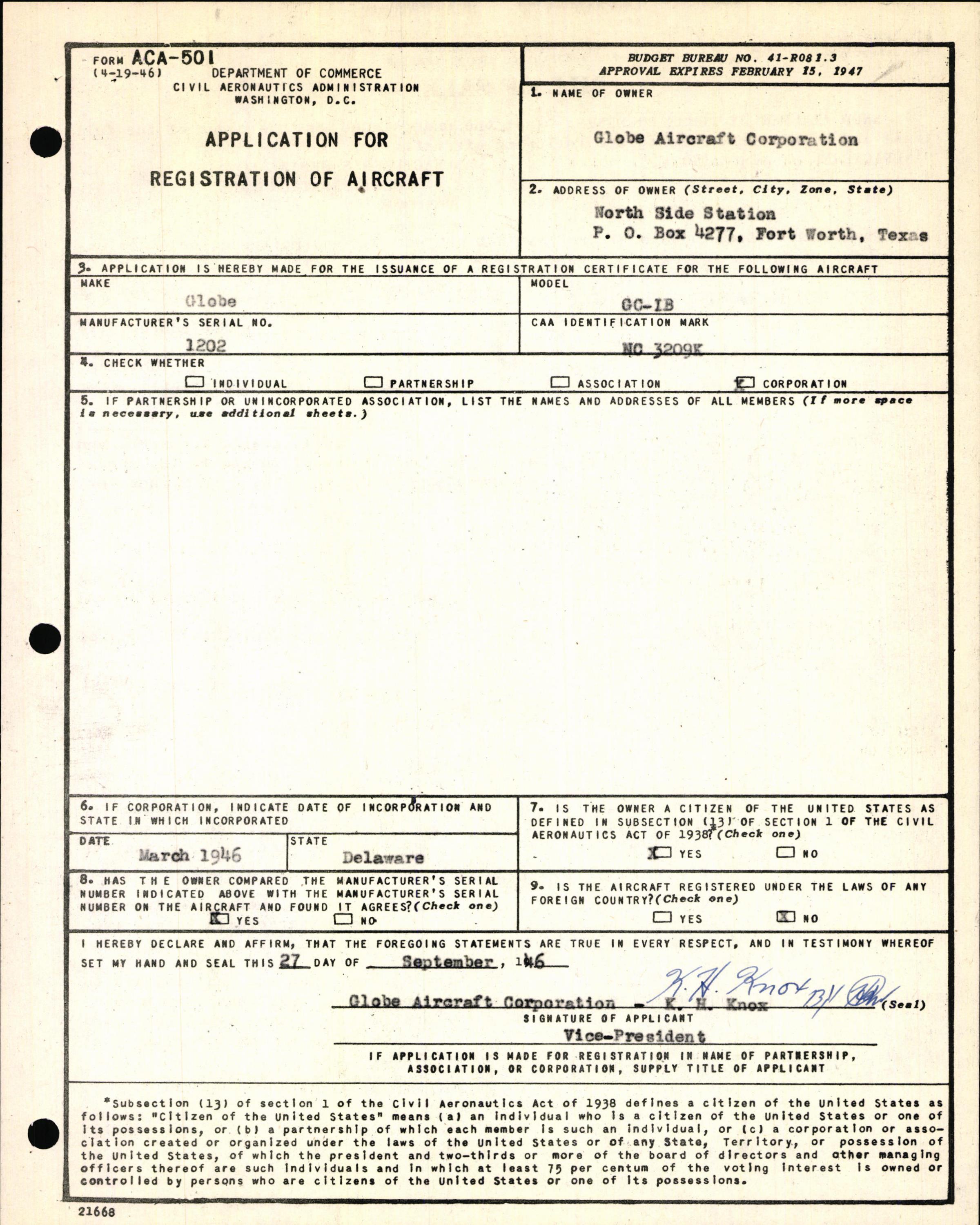 Sample page 5 from AirCorps Library document: Technical Information for Serial Number 1202