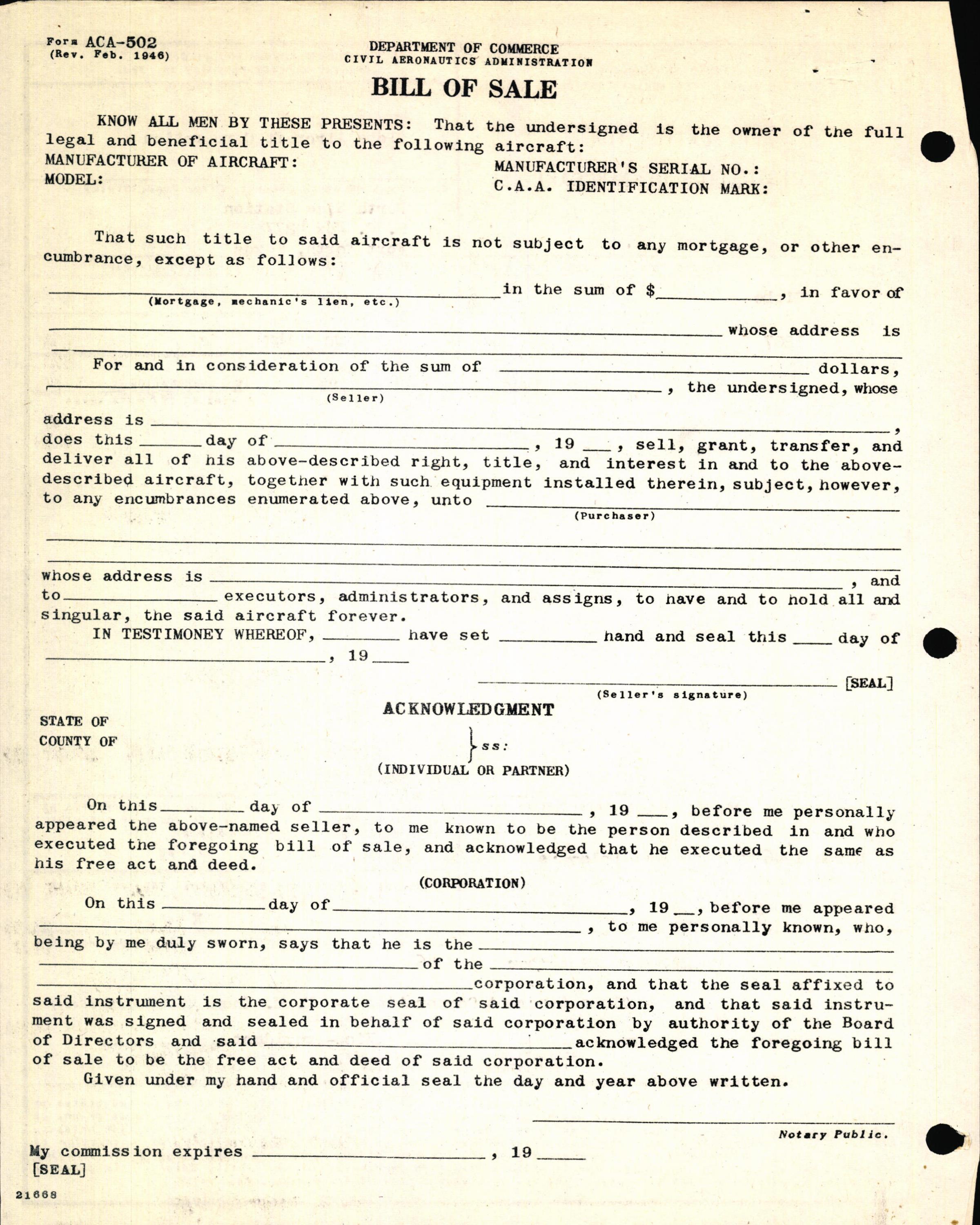 Sample page 4 from AirCorps Library document: Technical Information for Serial Number 1207