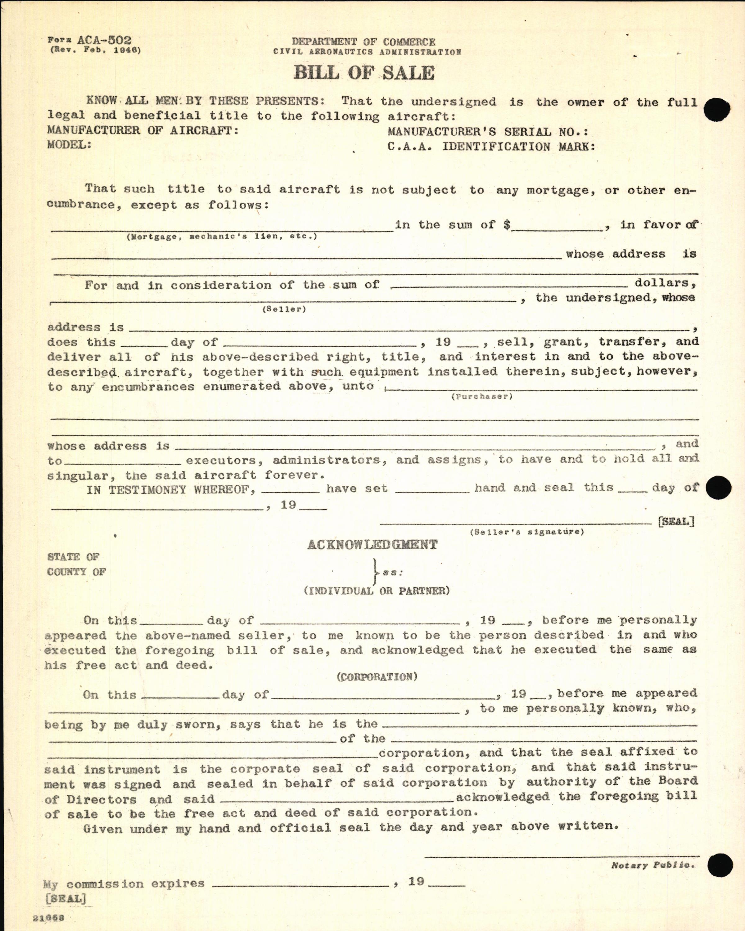 Sample page 6 from AirCorps Library document: Technical Information for Serial Number 1208