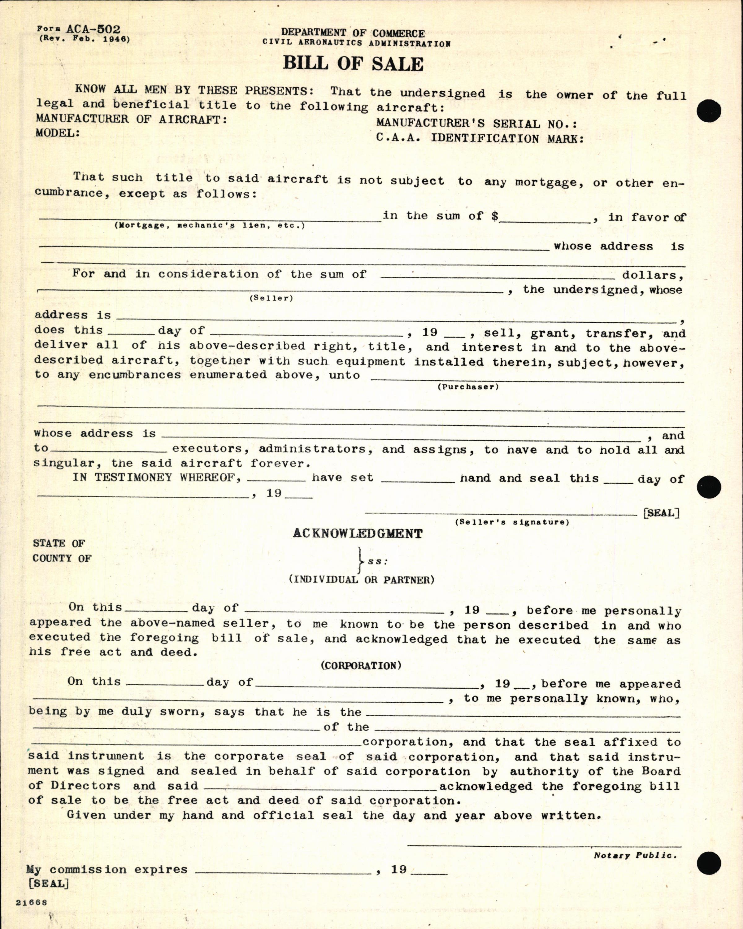 Sample page 4 from AirCorps Library document: Technical Information for Serial Number 1209