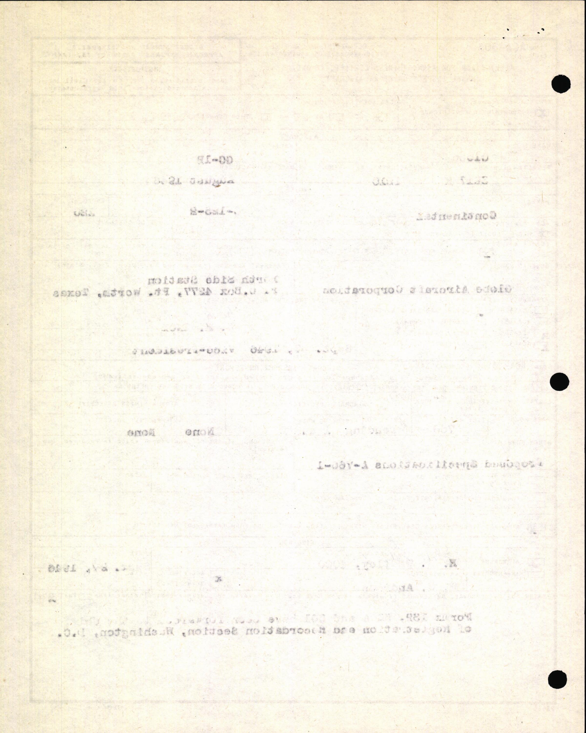 Sample page 4 from AirCorps Library document: Technical Information for Serial Number 1210