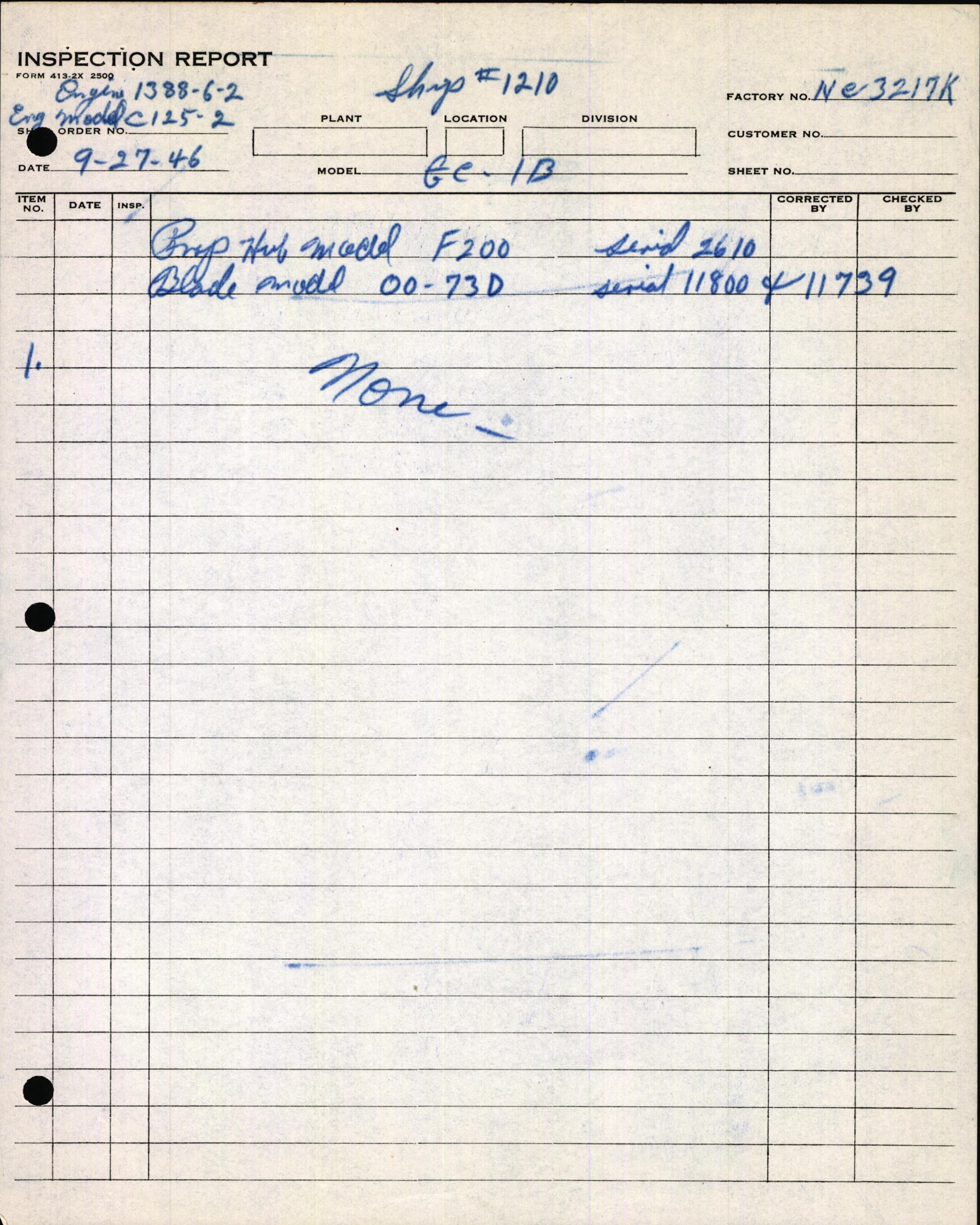 Sample page 7 from AirCorps Library document: Technical Information for Serial Number 1210