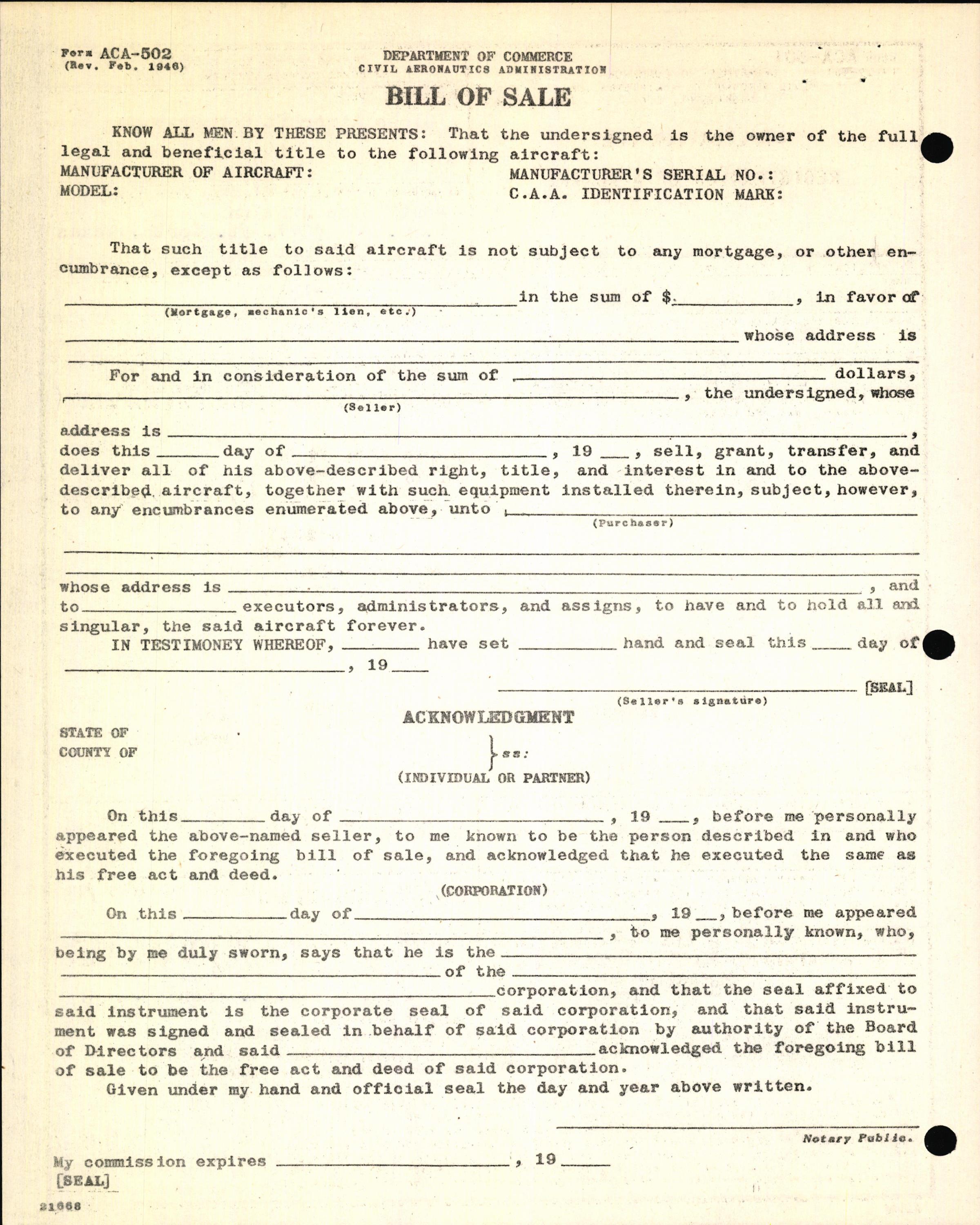 Sample page 4 from AirCorps Library document: Technical Information for Serial Number 1211