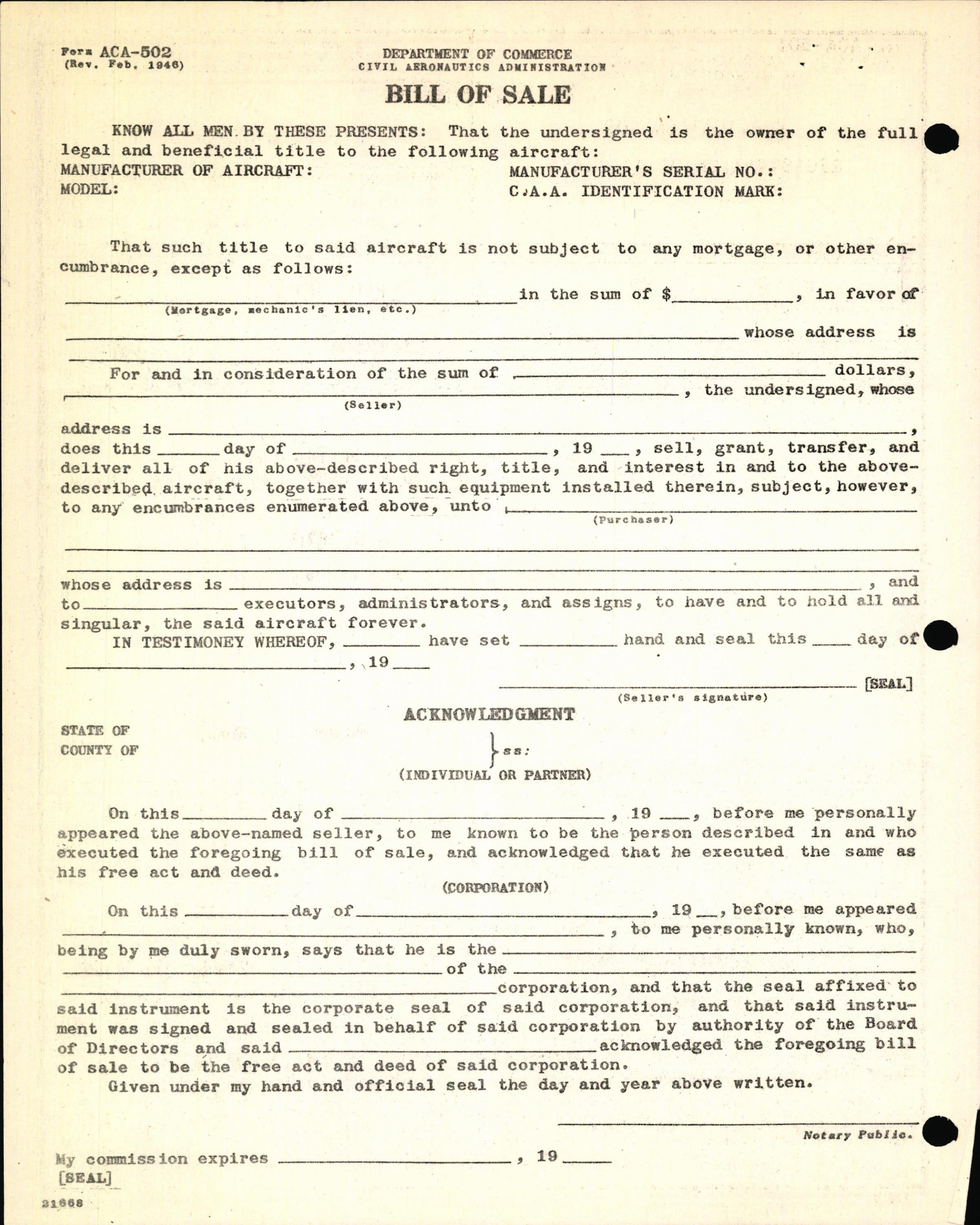 Sample page 4 from AirCorps Library document: Technical Information for Serial Number 1212