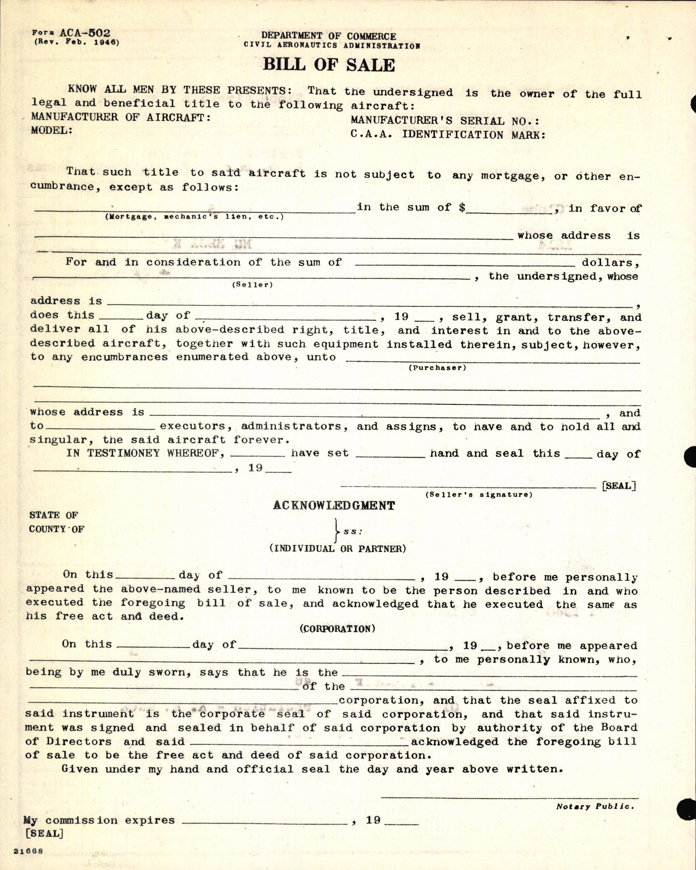 Sample page 6 from AirCorps Library document: Technical Information for Serial Number 1214