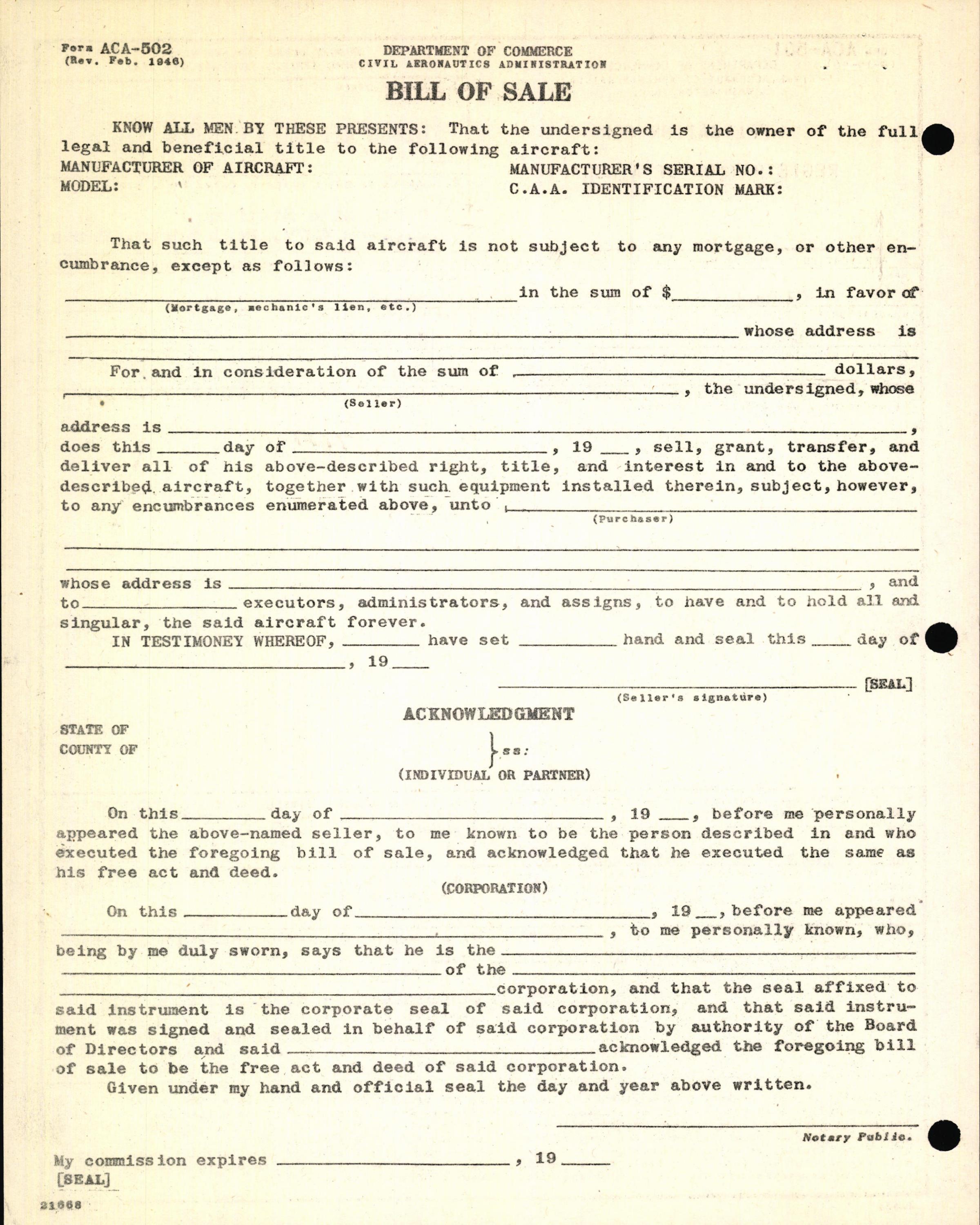 Sample page 6 from AirCorps Library document: Technical Information for Serial Number 1218