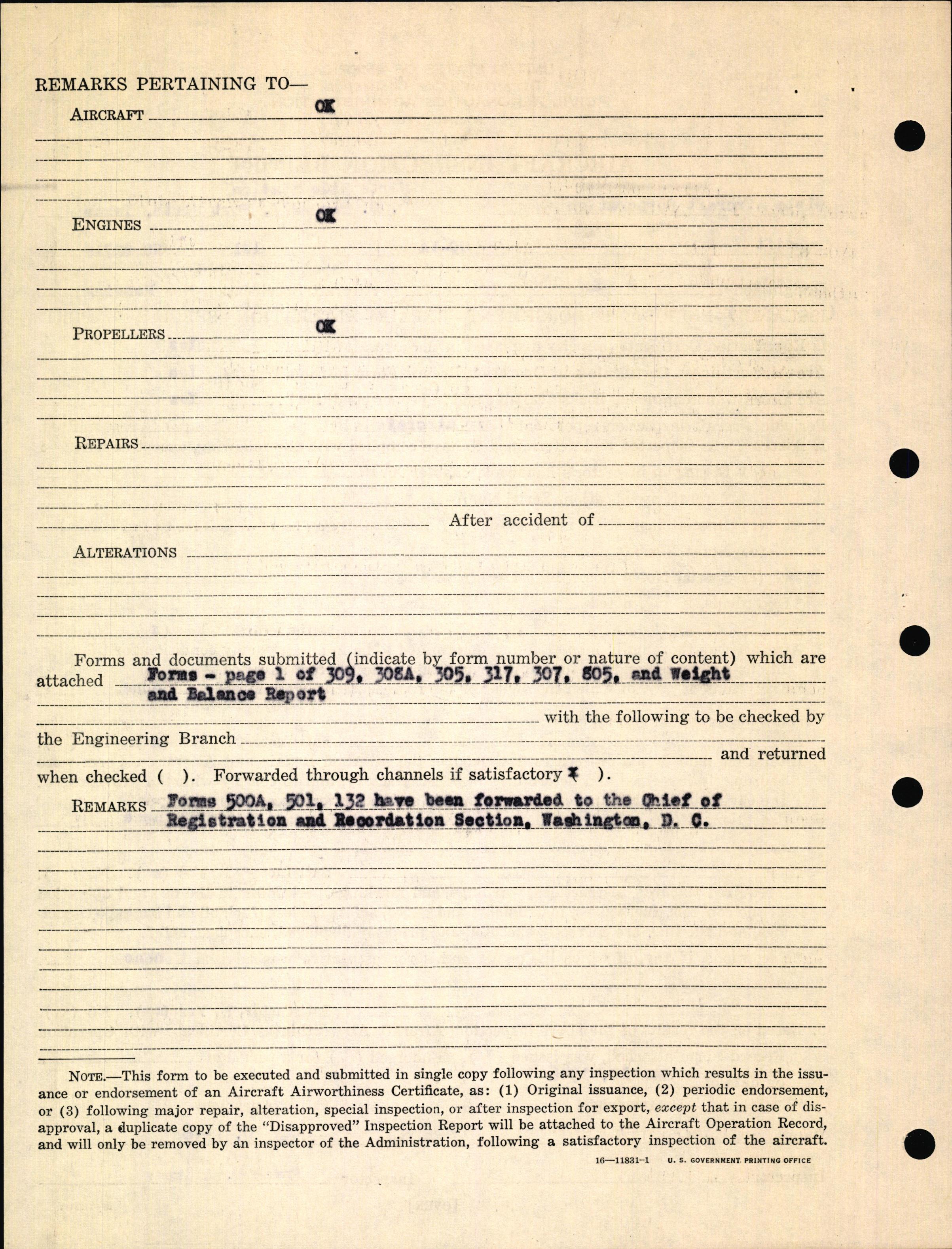 Sample page 6 from AirCorps Library document: Technical Information for Serial Number 121