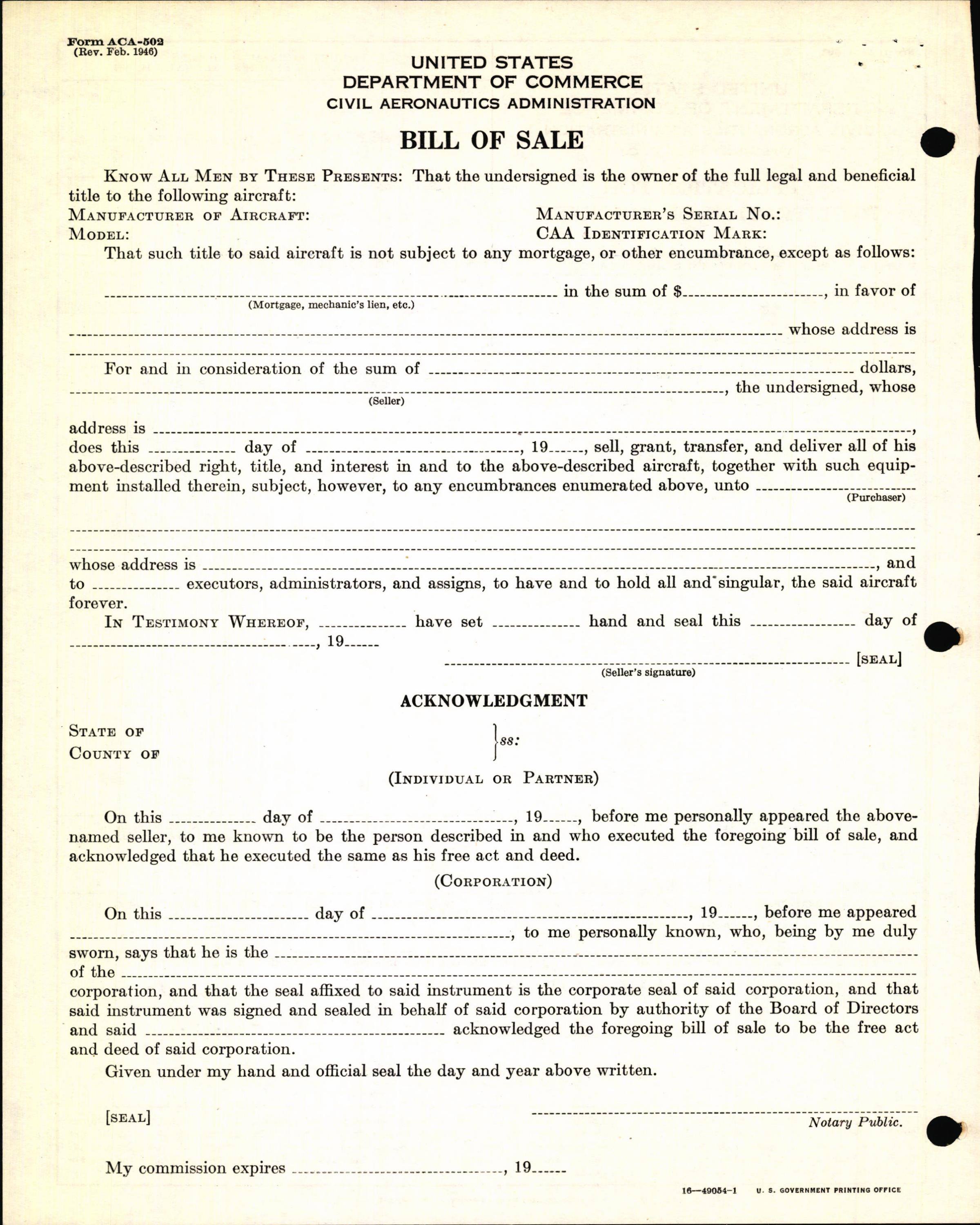 Sample page 6 from AirCorps Library document: Technical Information for Serial Number 1221