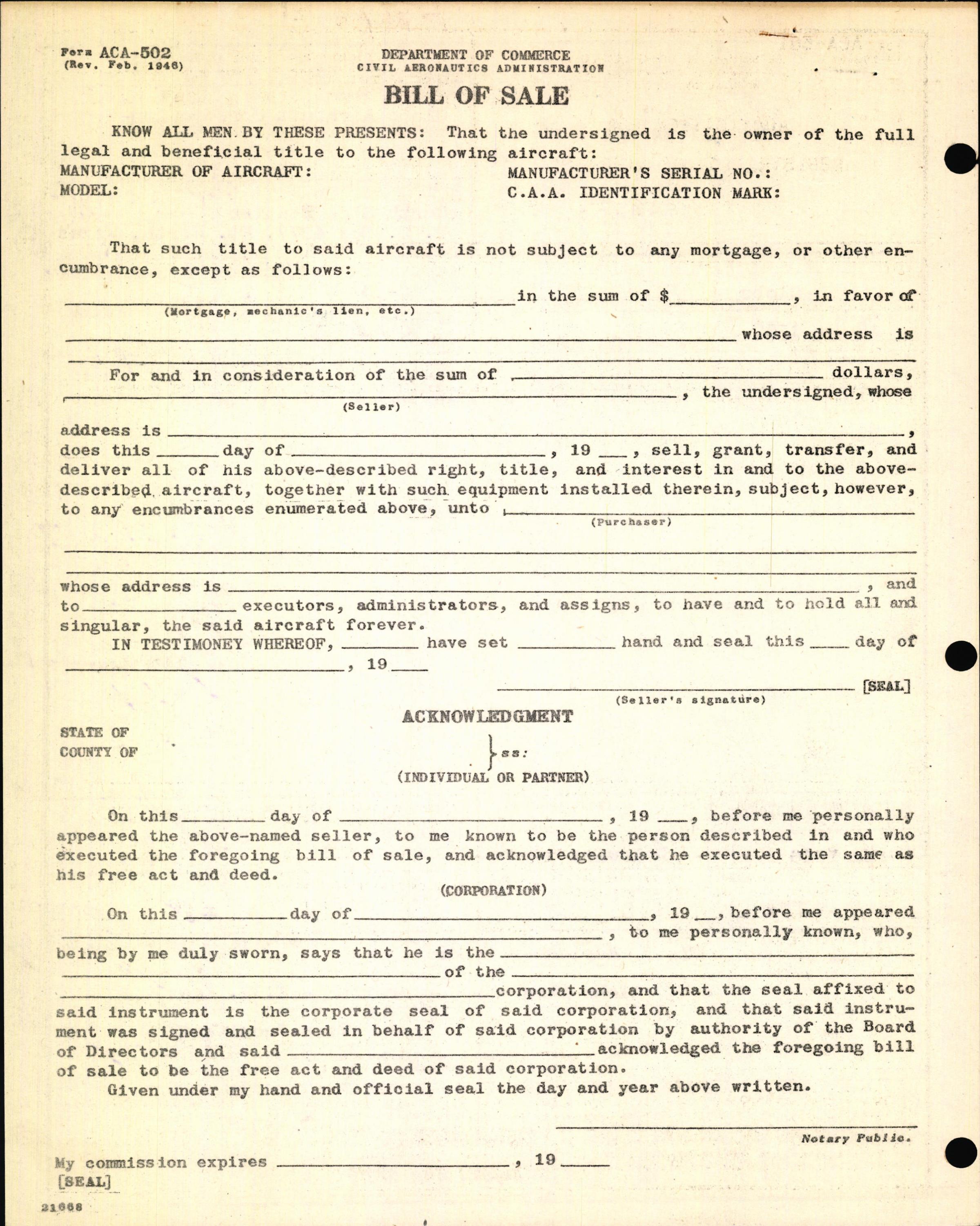 Sample page 6 from AirCorps Library document: Technical Information for Serial Number 1222