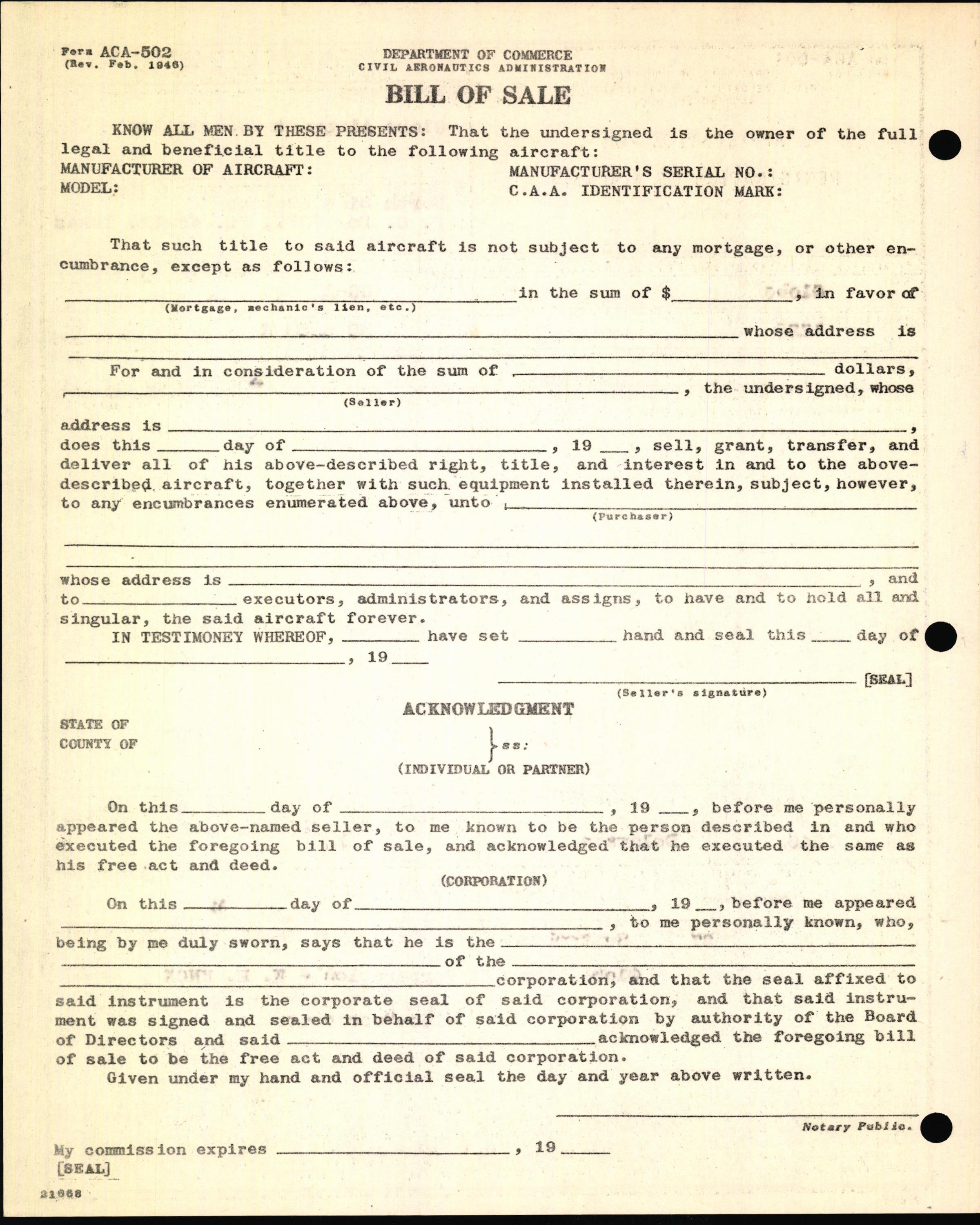 Sample page 6 from AirCorps Library document: Technical Information for Serial Number 1223