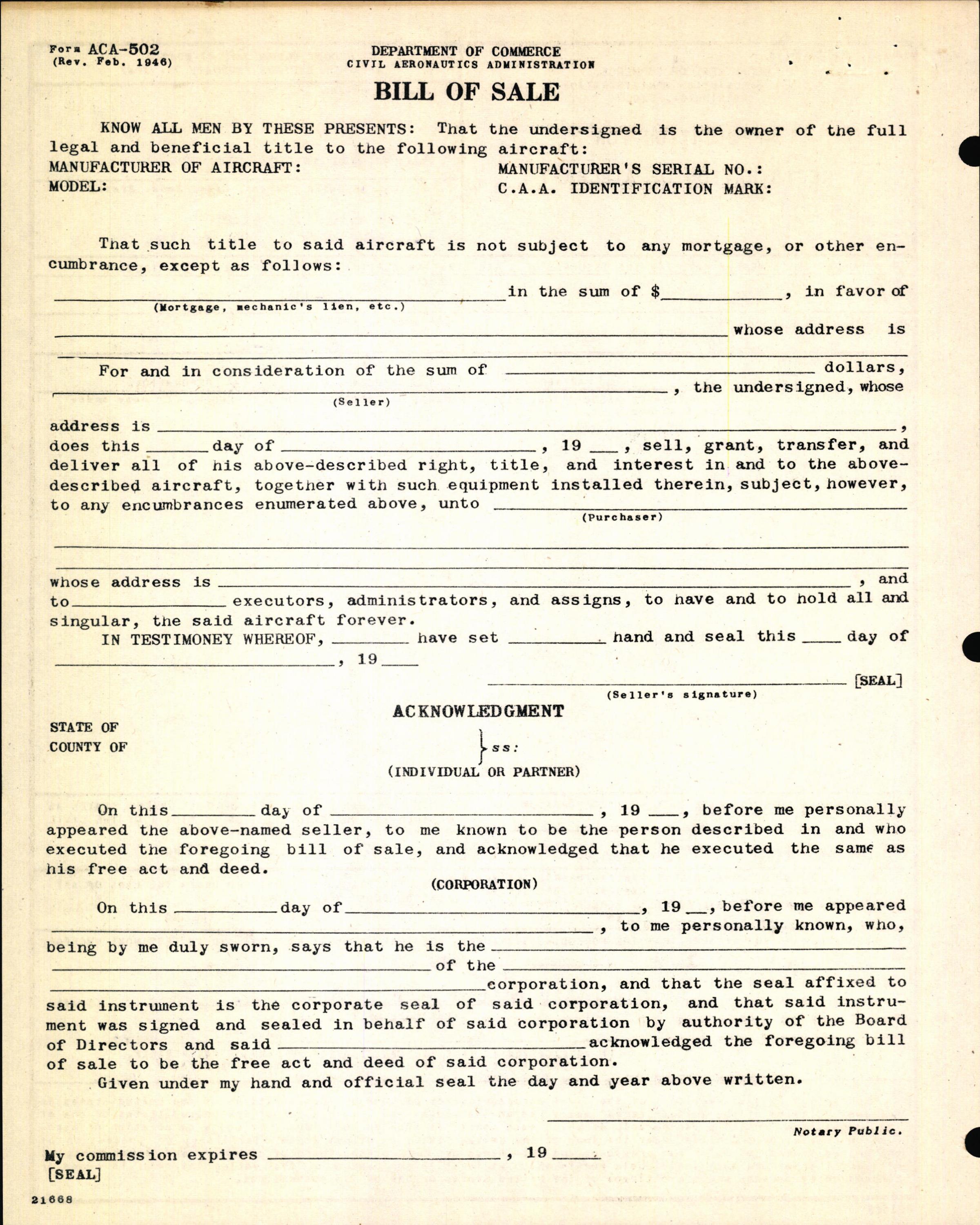 Sample page 4 from AirCorps Library document: Technical Information for Serial Number 1224