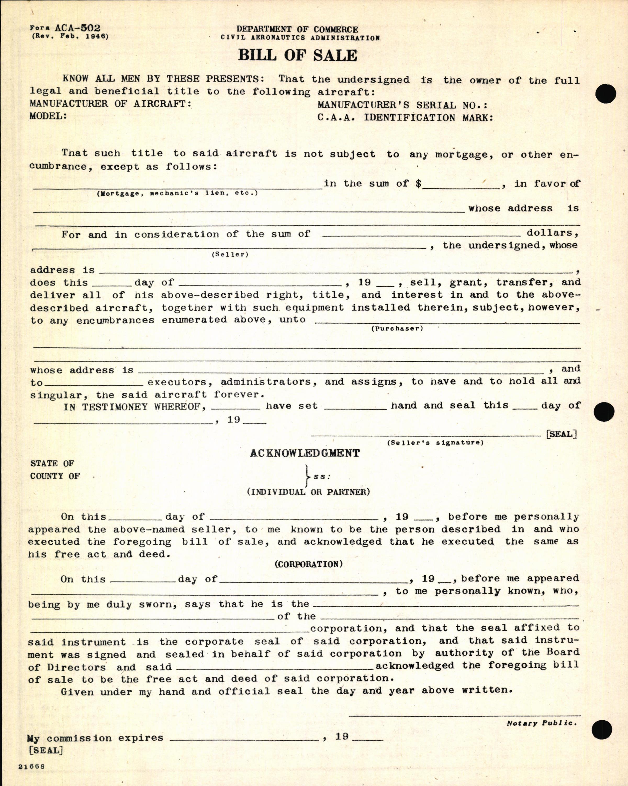Sample page 6 from AirCorps Library document: Technical Information for Serial Number 1227
