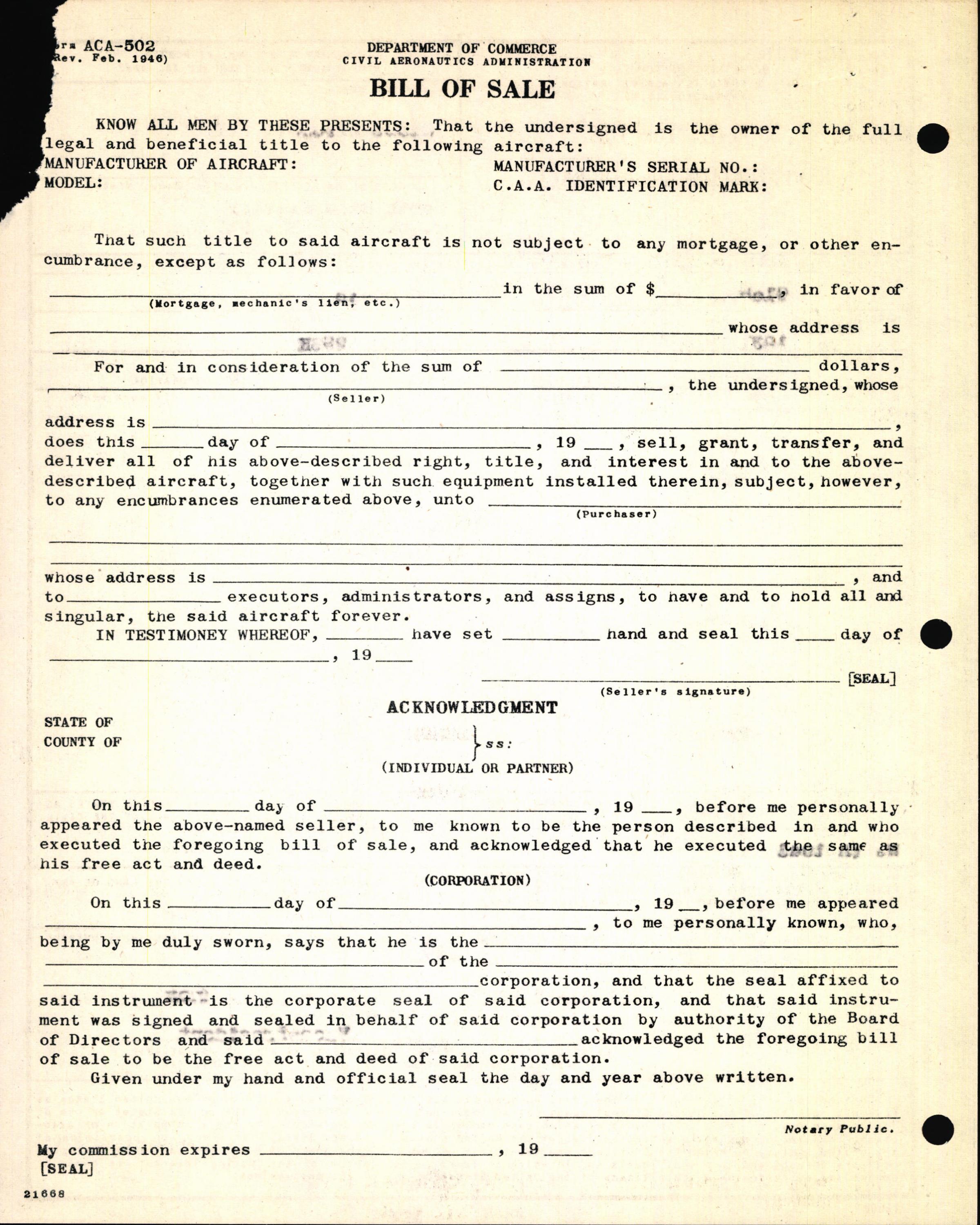 Sample page 6 from AirCorps Library document: Technical Information for Serial Number 1231