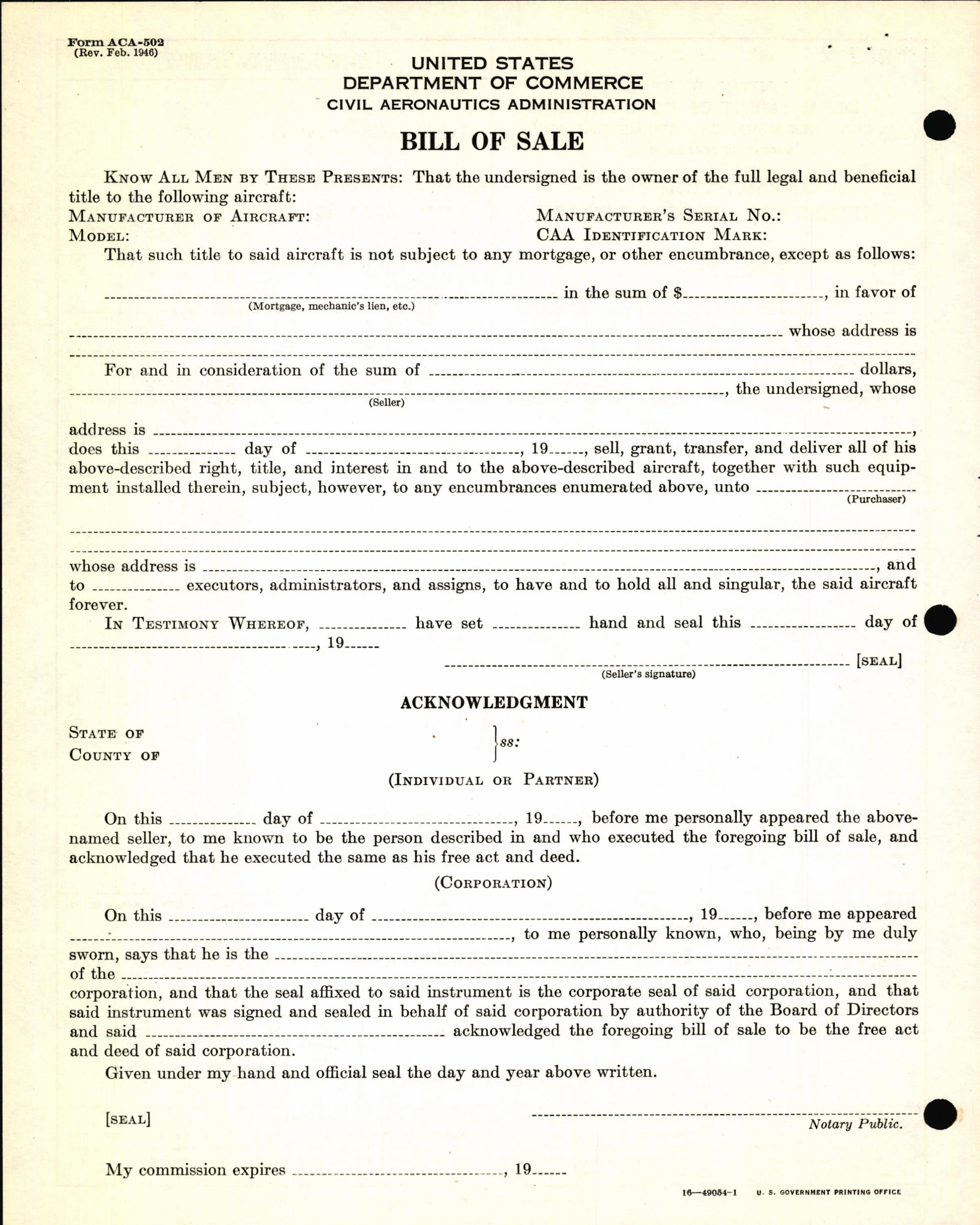 Sample page 6 from AirCorps Library document: Technical Information for Serial Number 1232