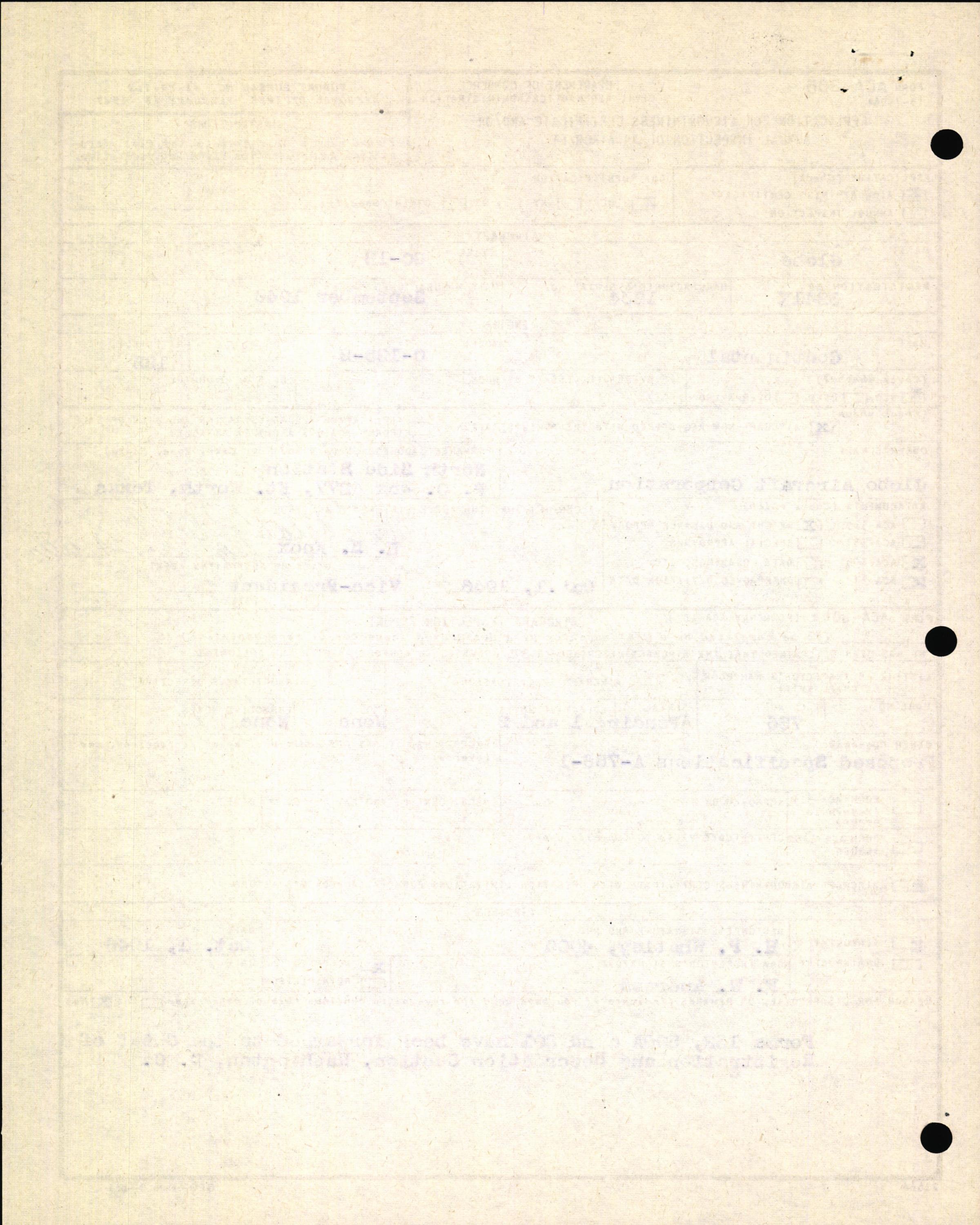 Sample page 4 from AirCorps Library document: Technical Information for Serial Number 1234