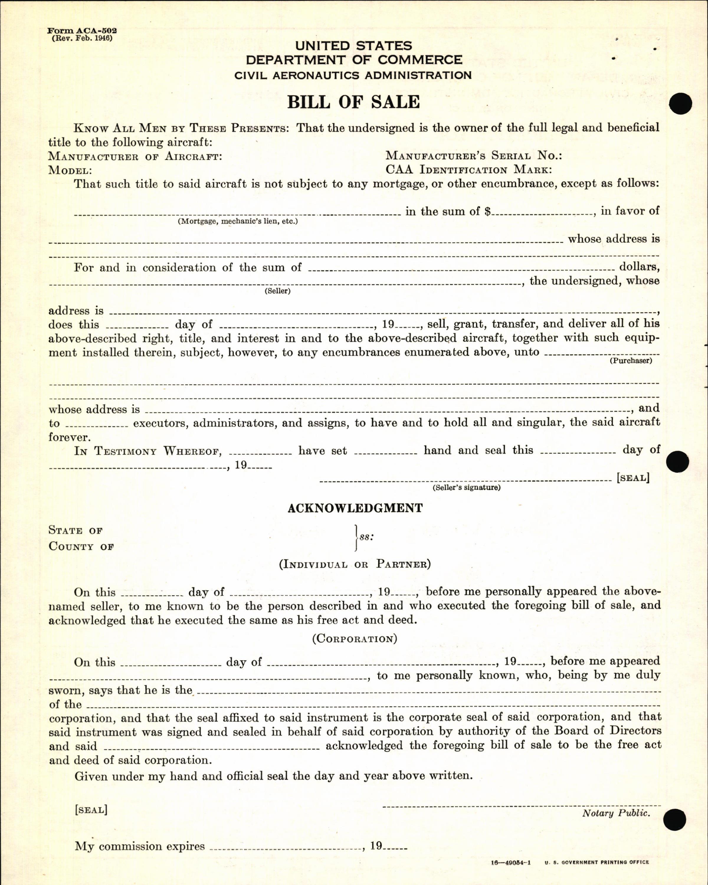 Sample page 6 from AirCorps Library document: Technical Information for Serial Number 1235