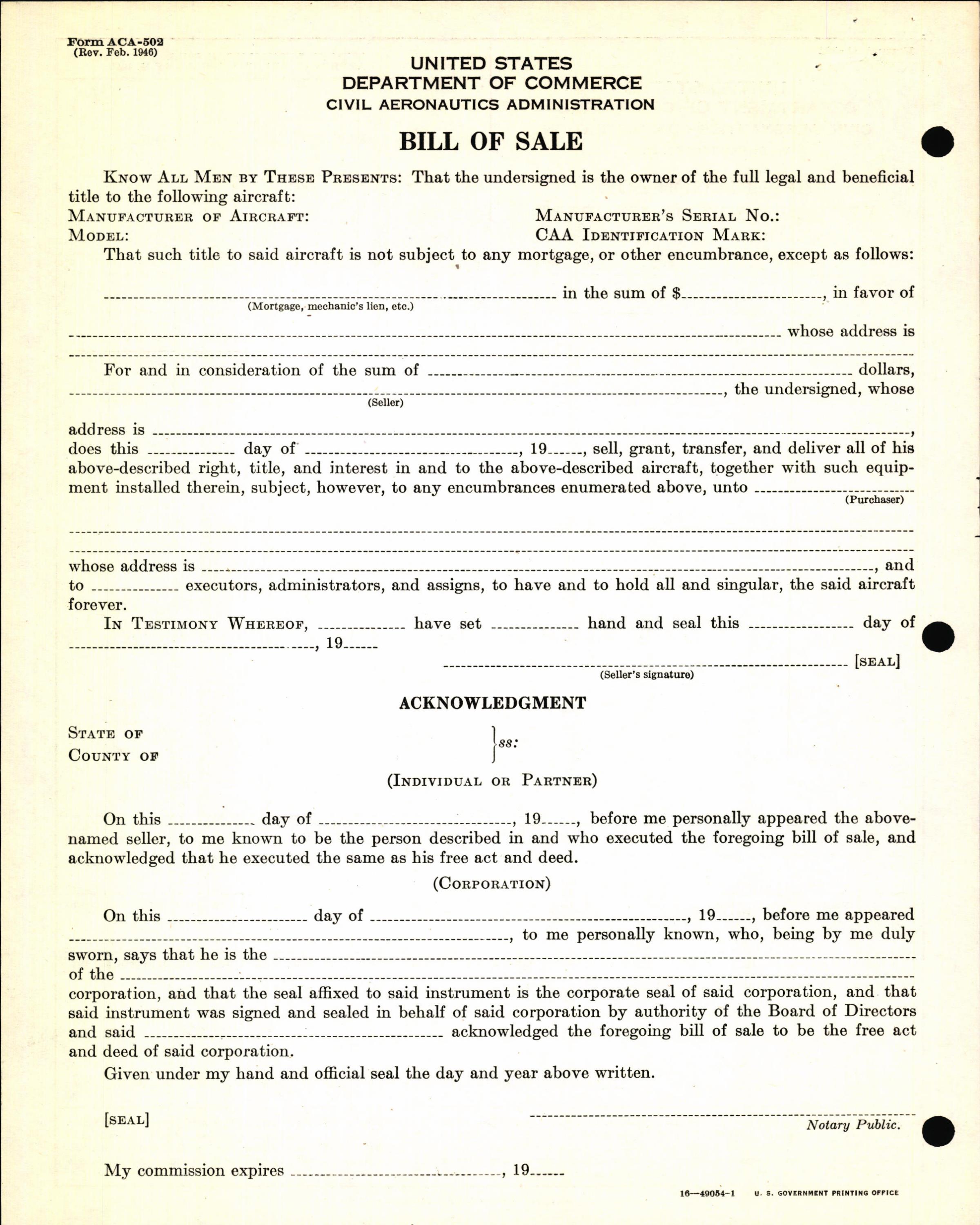 Sample page 6 from AirCorps Library document: Technical Information for Serial Number 1236