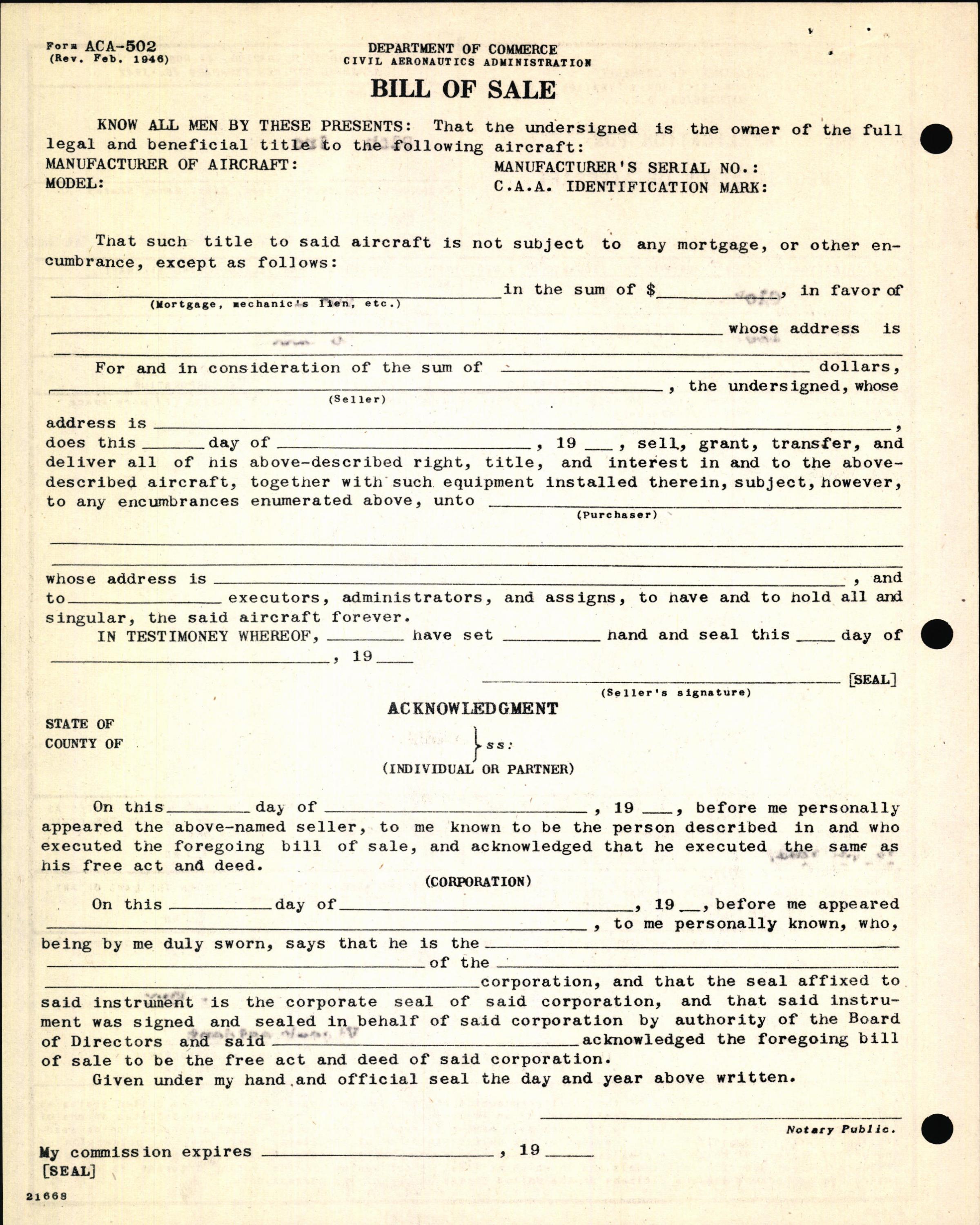 Sample page 6 from AirCorps Library document: Technical Information for Serial Number 1237