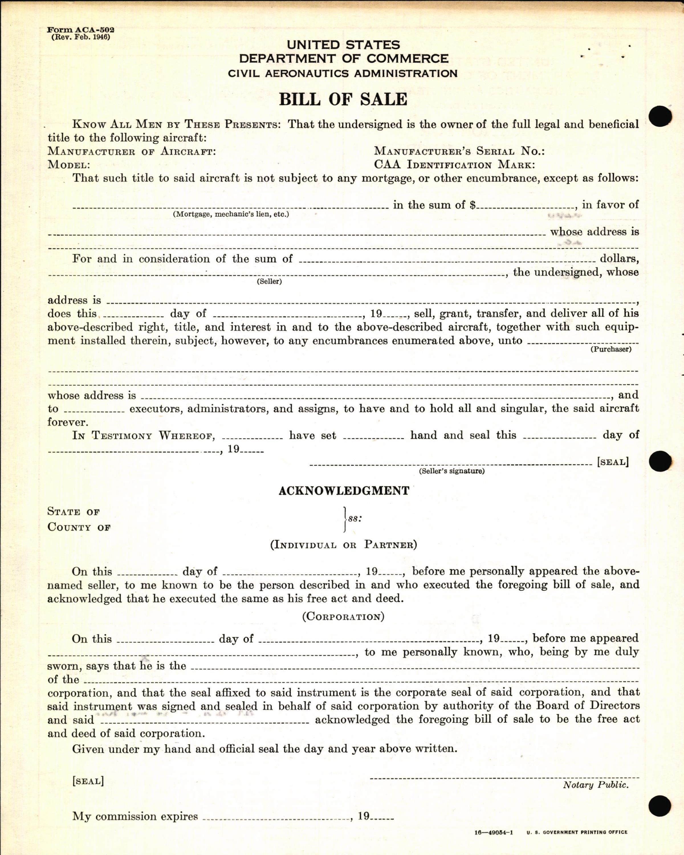 Sample page 4 from AirCorps Library document: Technical Information for Serial Number 1239