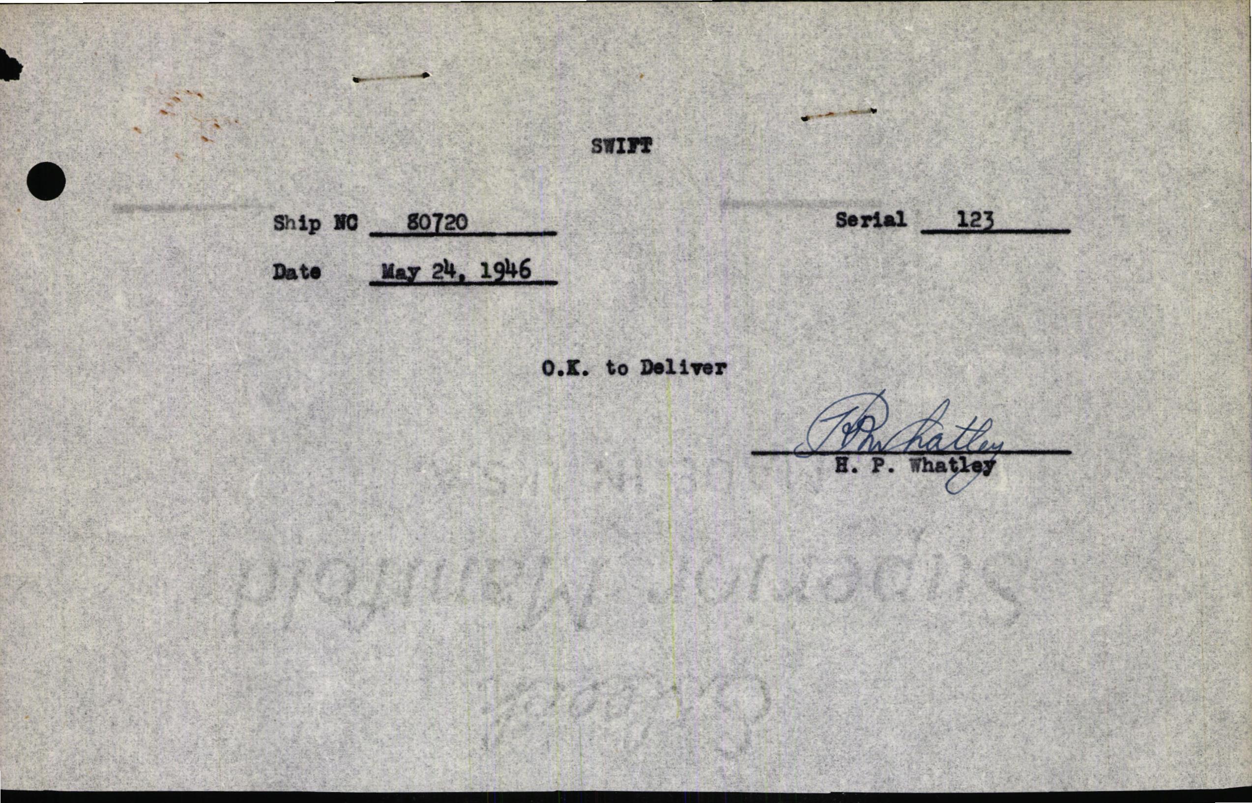 Sample page 3 from AirCorps Library document: Technical Information for Serial Number 123