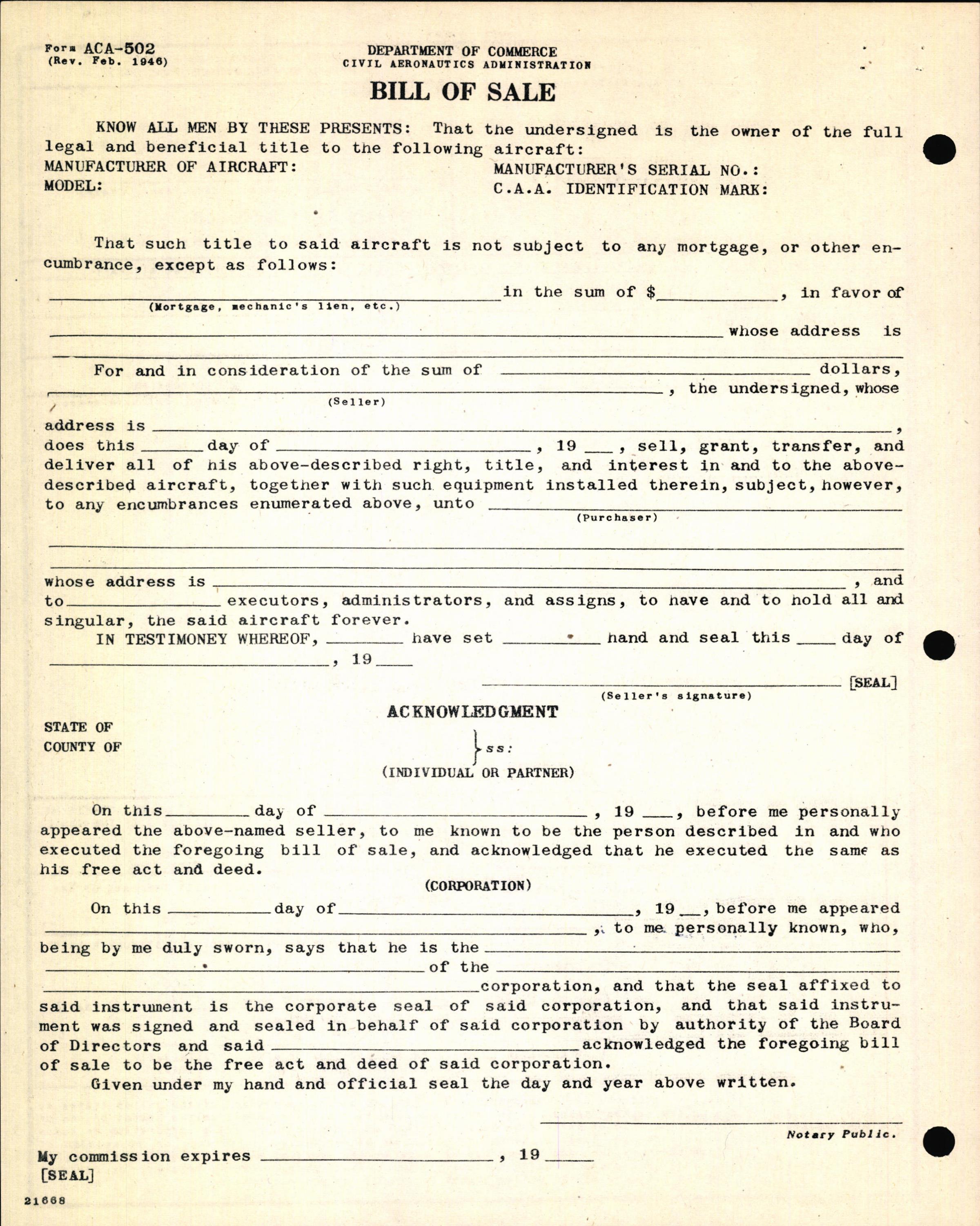 Sample page 6 from AirCorps Library document: Technical Information for Serial Number 1244