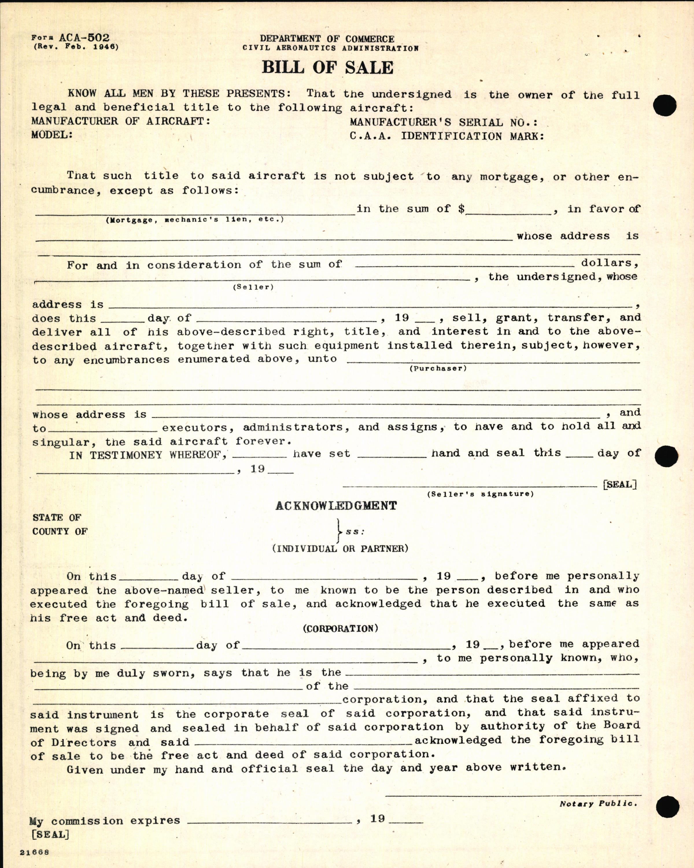 Sample page 6 from AirCorps Library document: Technical Information for Serial Number 1245