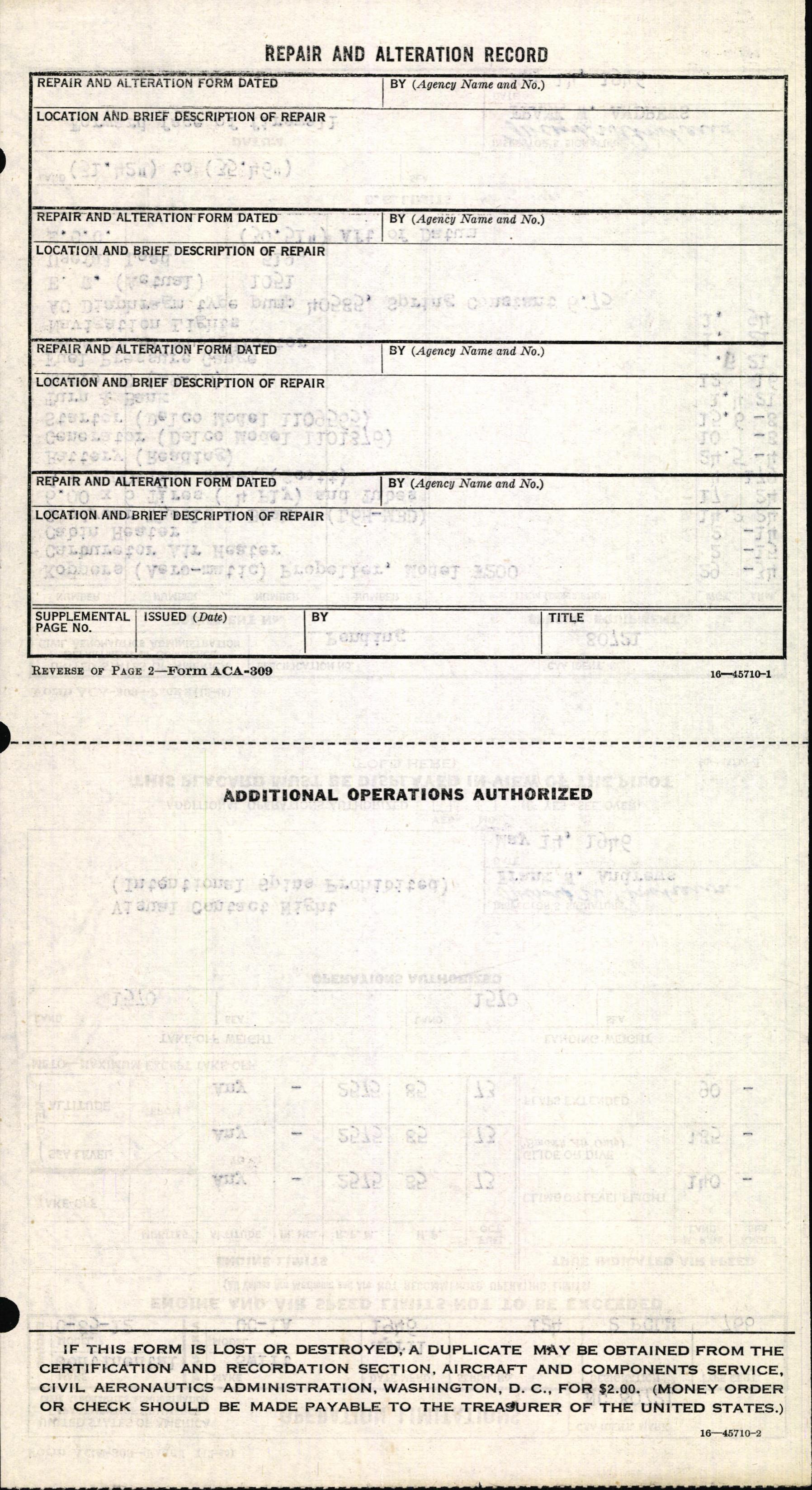 Sample page 6 from AirCorps Library document: Technical Information for Serial Number 124