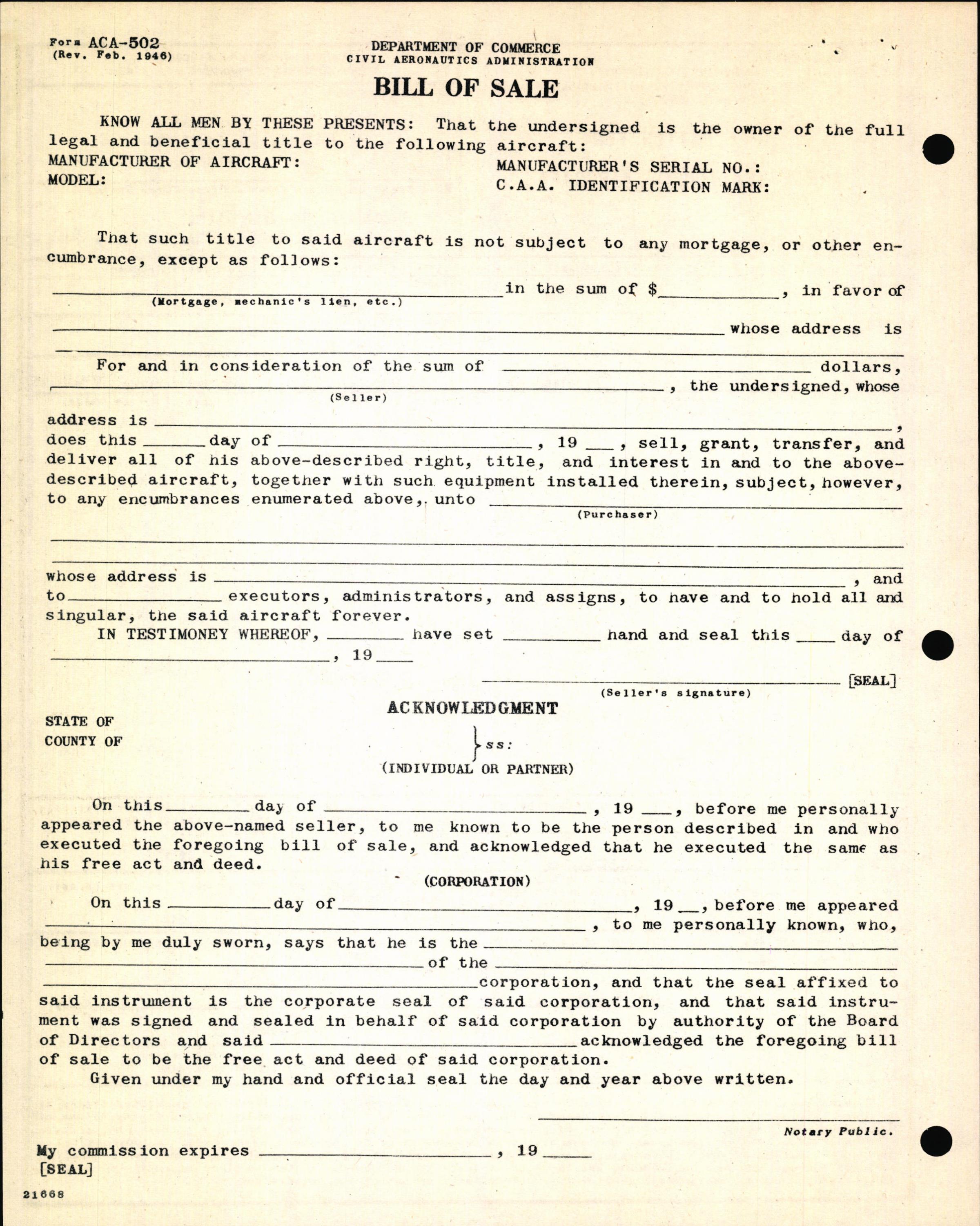 Sample page 6 from AirCorps Library document: Technical Information for Serial Number 1252
