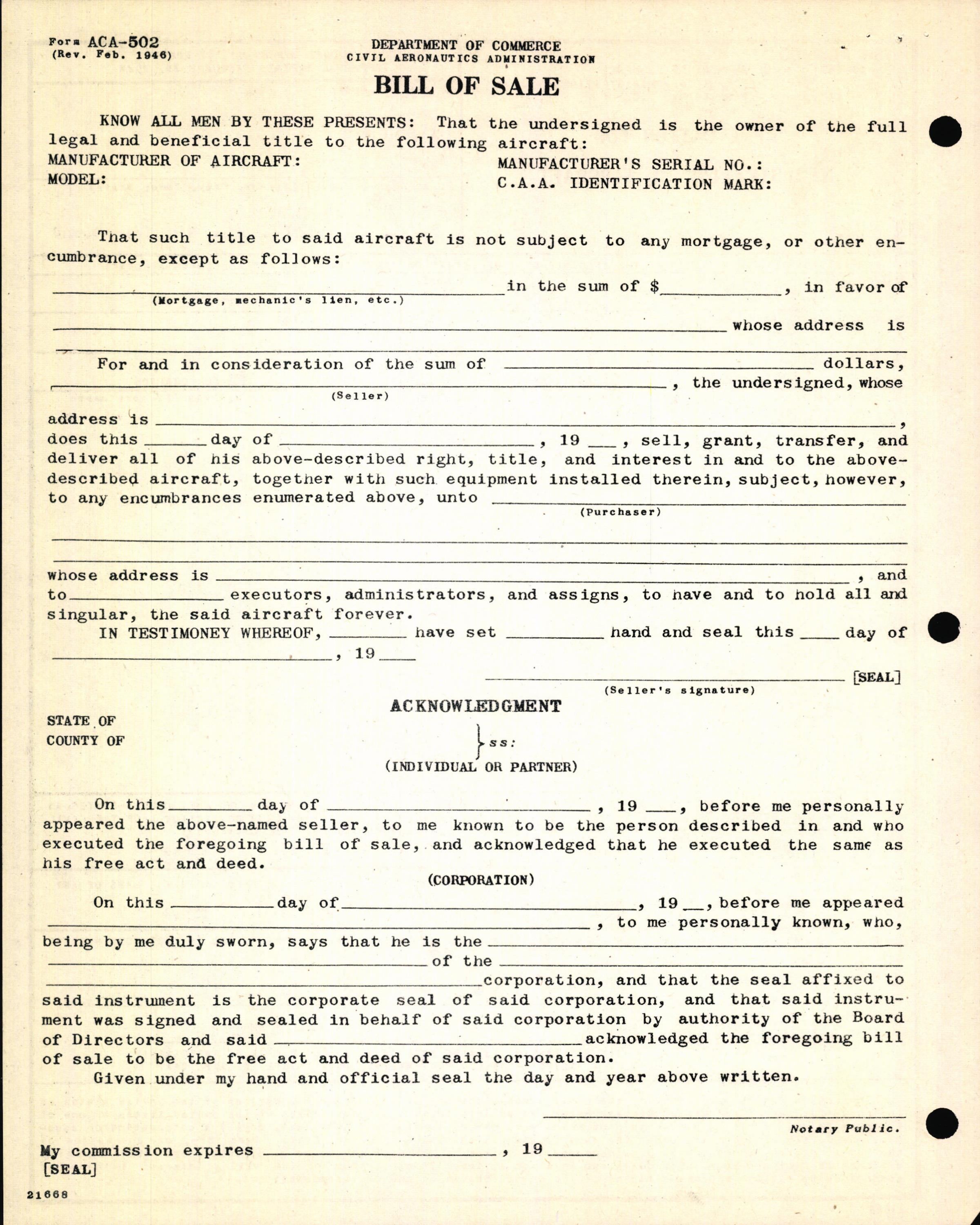 Sample page 6 from AirCorps Library document: Technical Information for Serial Number 1253