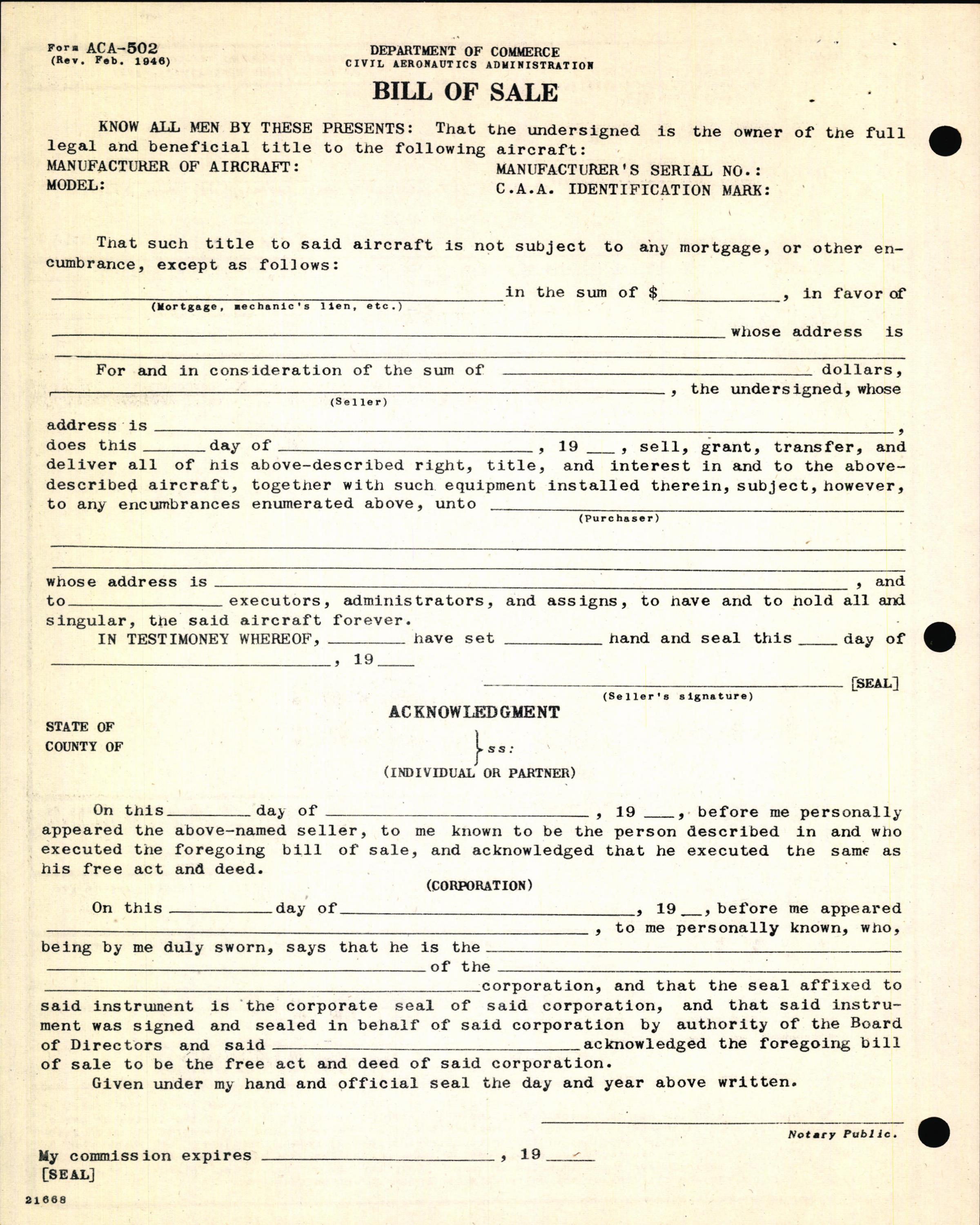 Sample page 6 from AirCorps Library document: Technical Information for Serial Number 1257