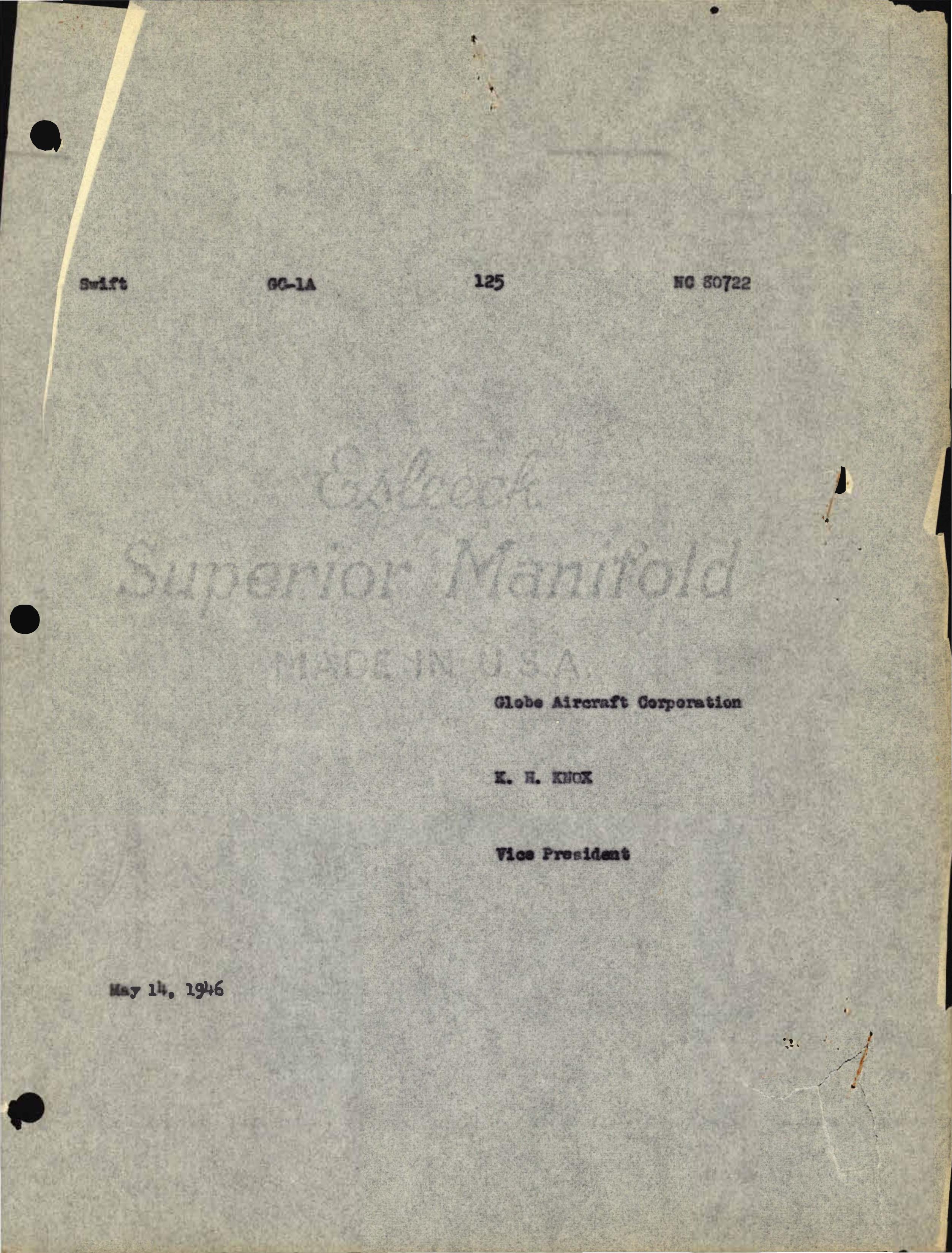 Sample page 3 from AirCorps Library document: Technical Information for Serial Number 125