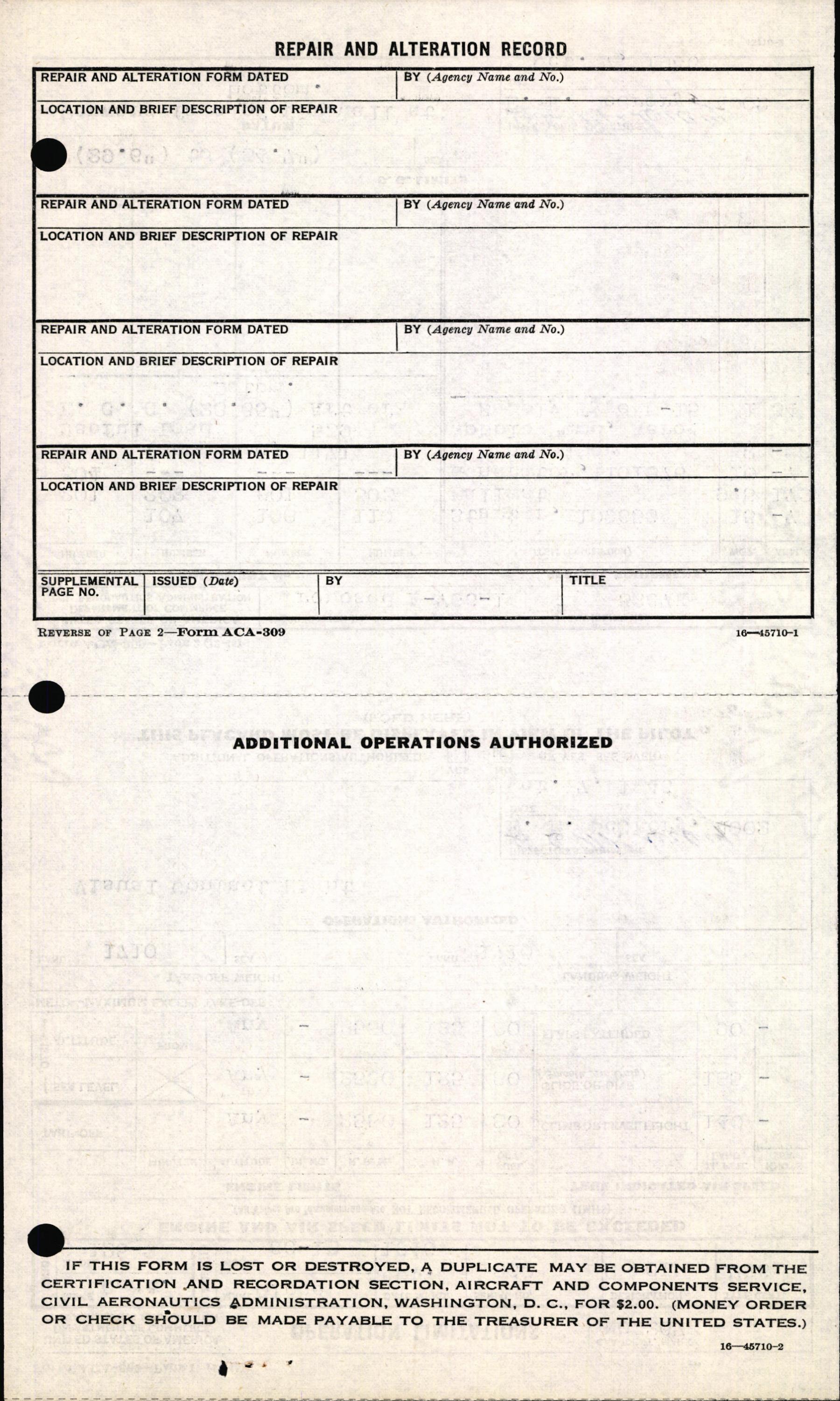 Sample page 8 from AirCorps Library document: Technical Information for Serial Number 1260