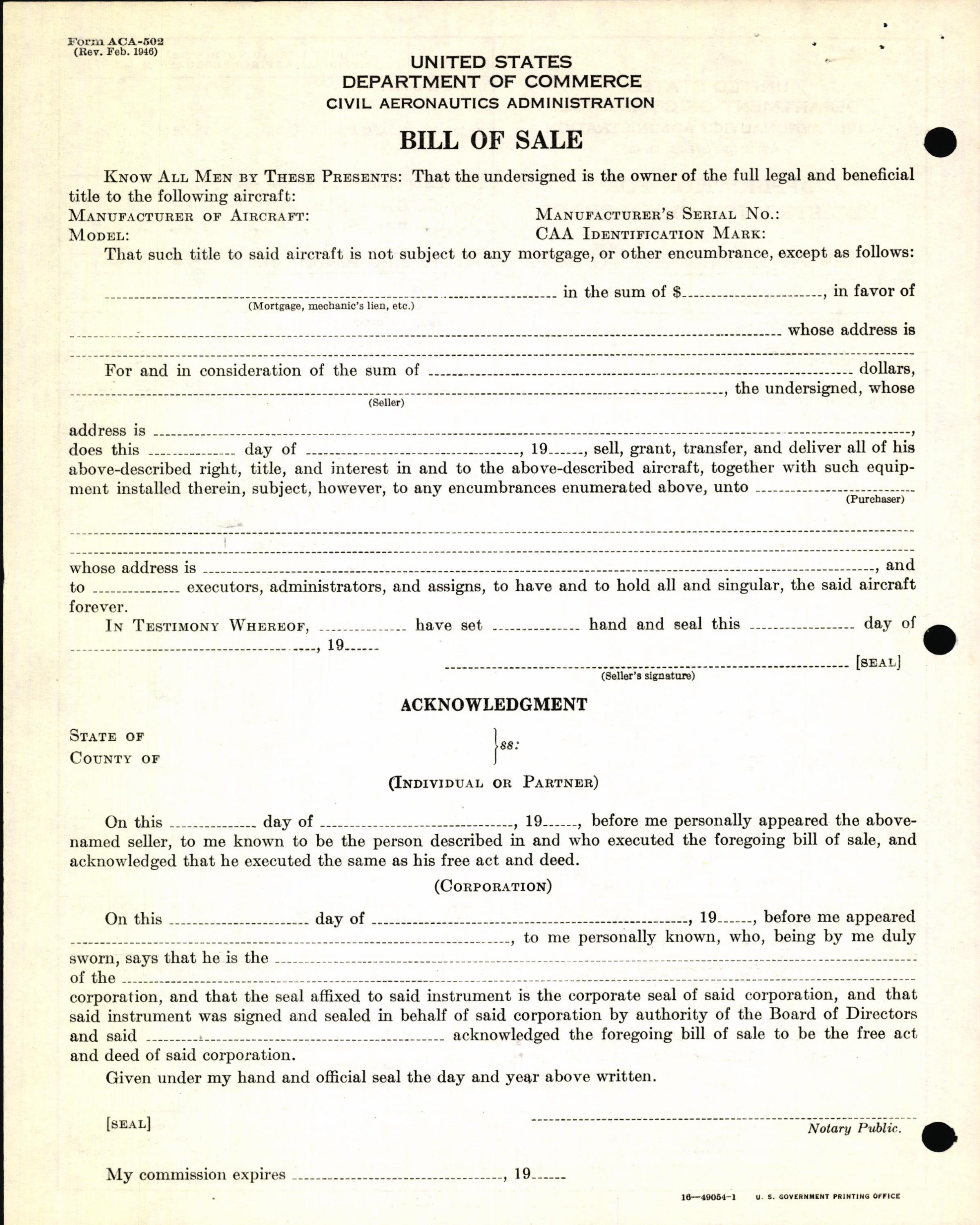 Sample page 6 from AirCorps Library document: Technical Information for Serial Number 1261