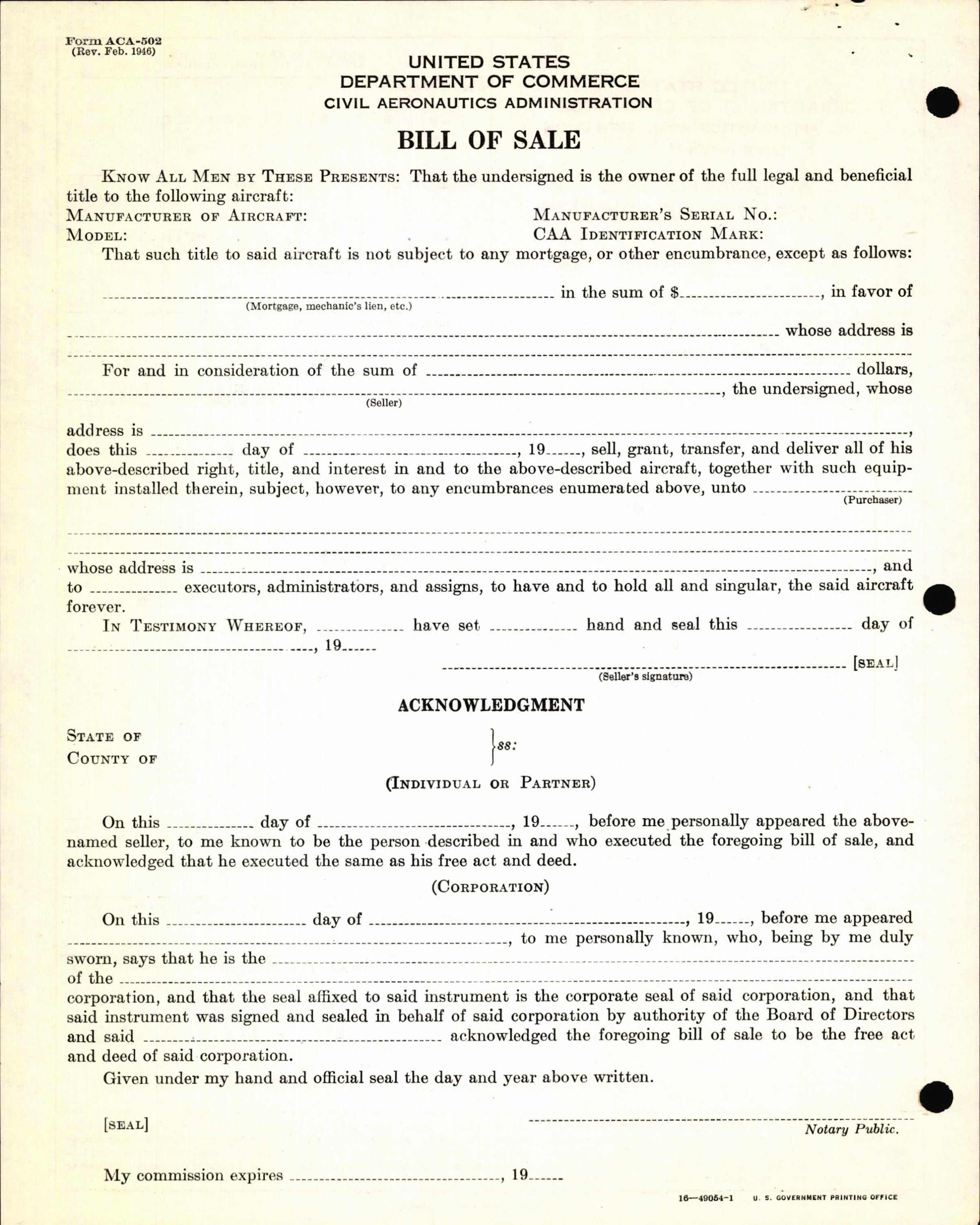 Sample page 6 from AirCorps Library document: Technical Information for Serial Number 1262