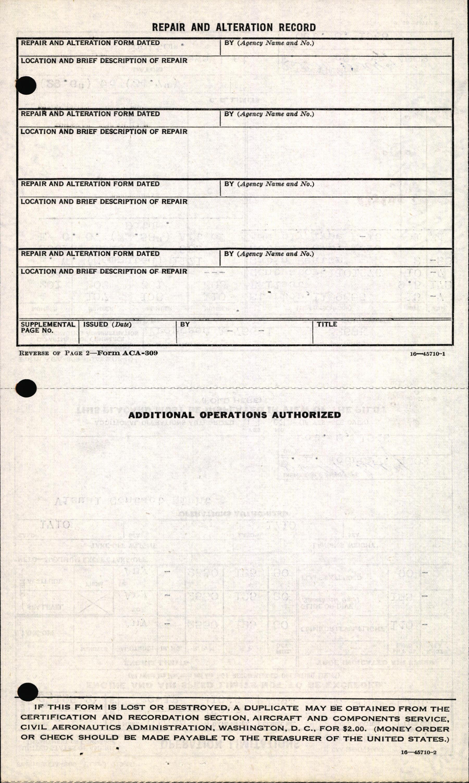 Sample page 8 from AirCorps Library document: Technical Information for Serial Number 1262