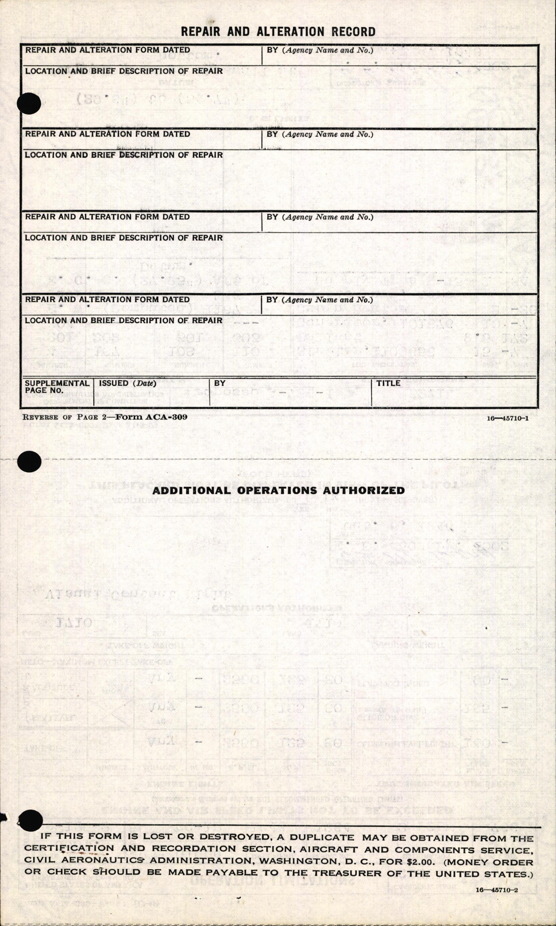 Sample page 8 from AirCorps Library document: Technical Information for Serial Number 1264