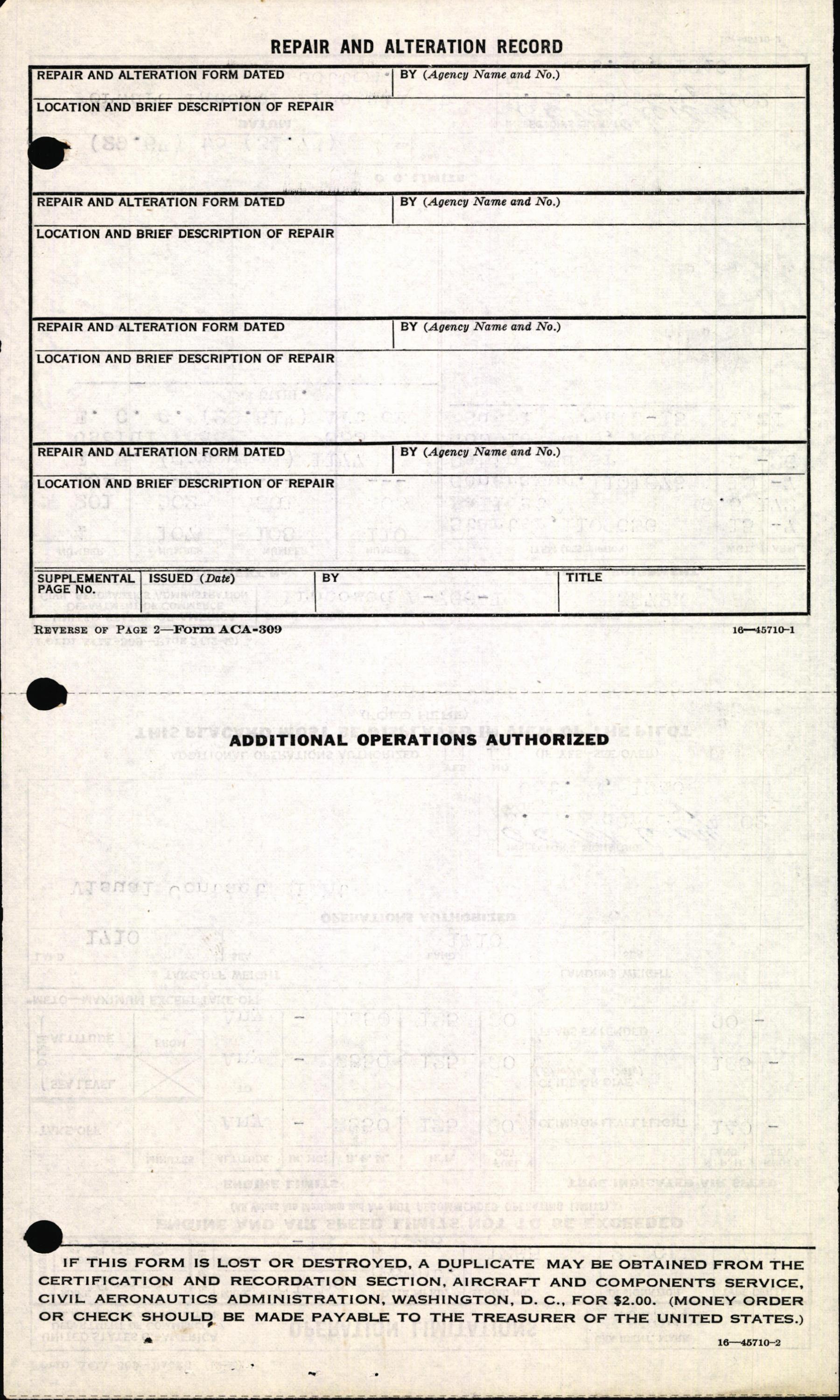 Sample page 8 from AirCorps Library document: Technical Information for Serial Number 1265