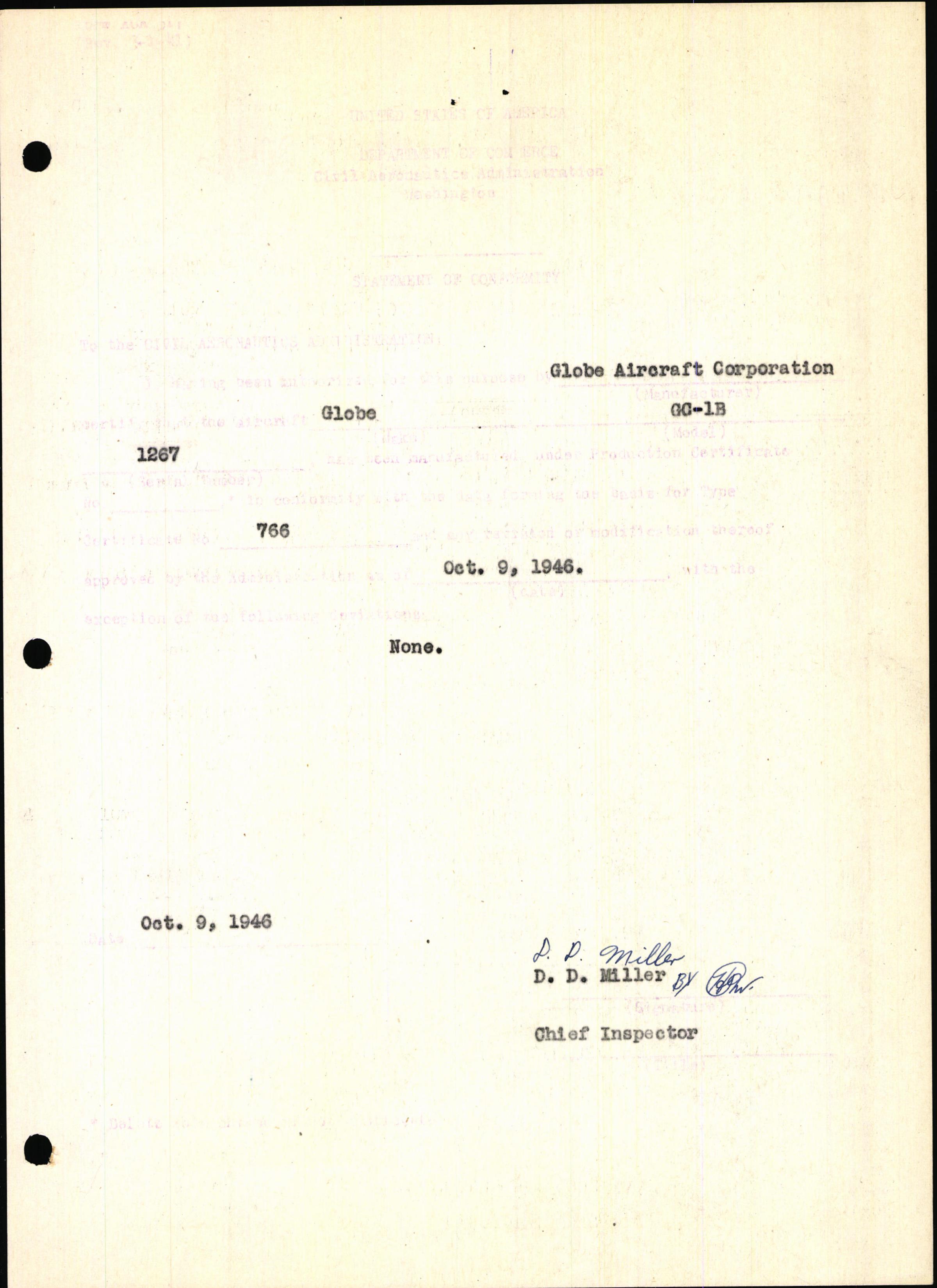 Sample page 7 from AirCorps Library document: Technical Information for Serial Number 1267