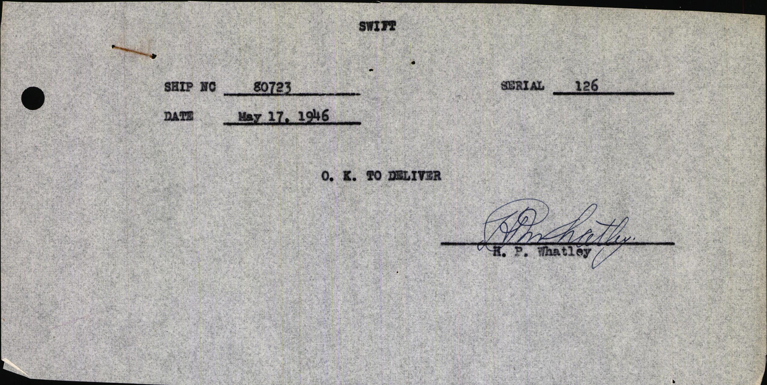 Sample page 5 from AirCorps Library document: Technical Information for Serial Number 126