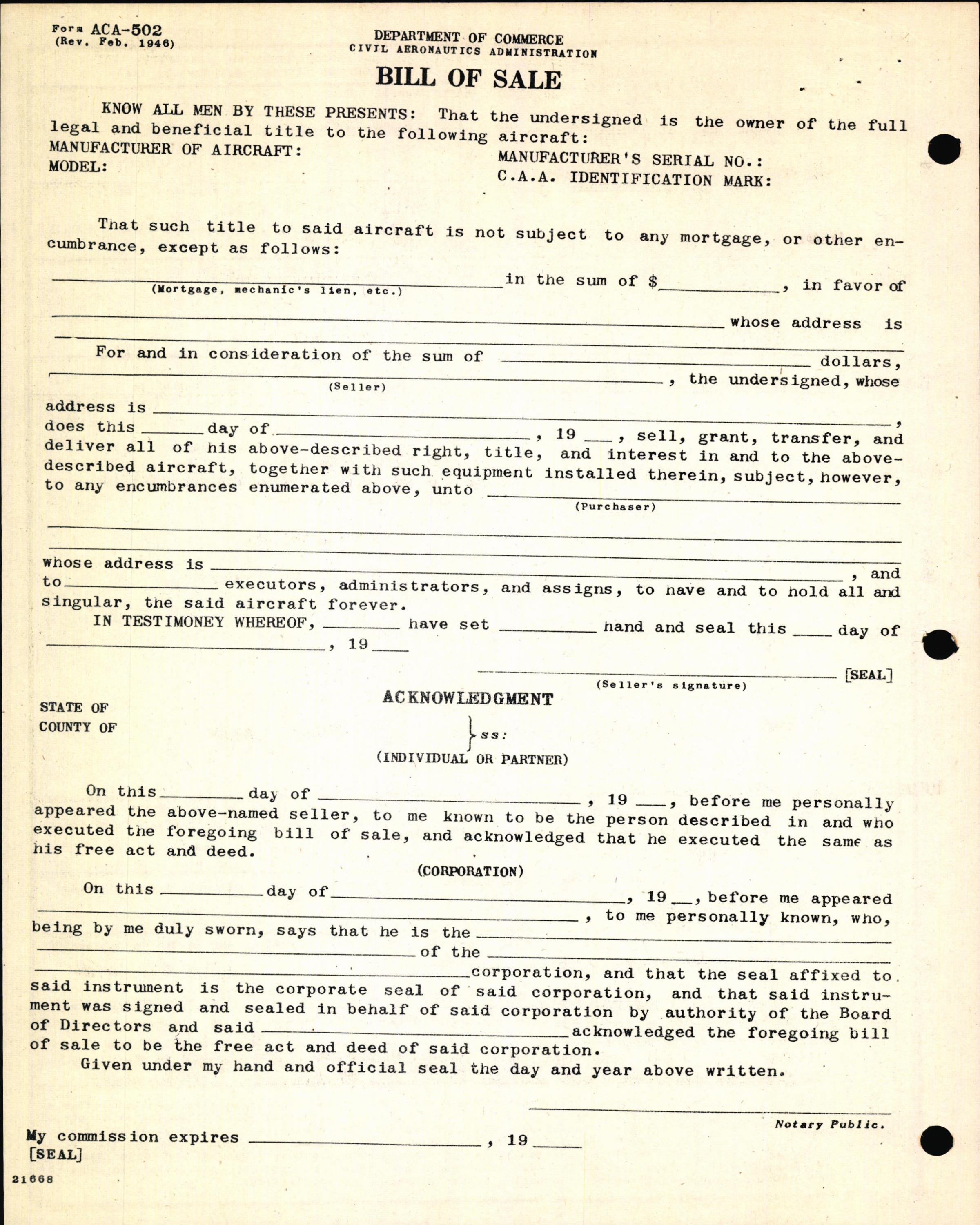Sample page 4 from AirCorps Library document: Technical Information for Serial Number 1275