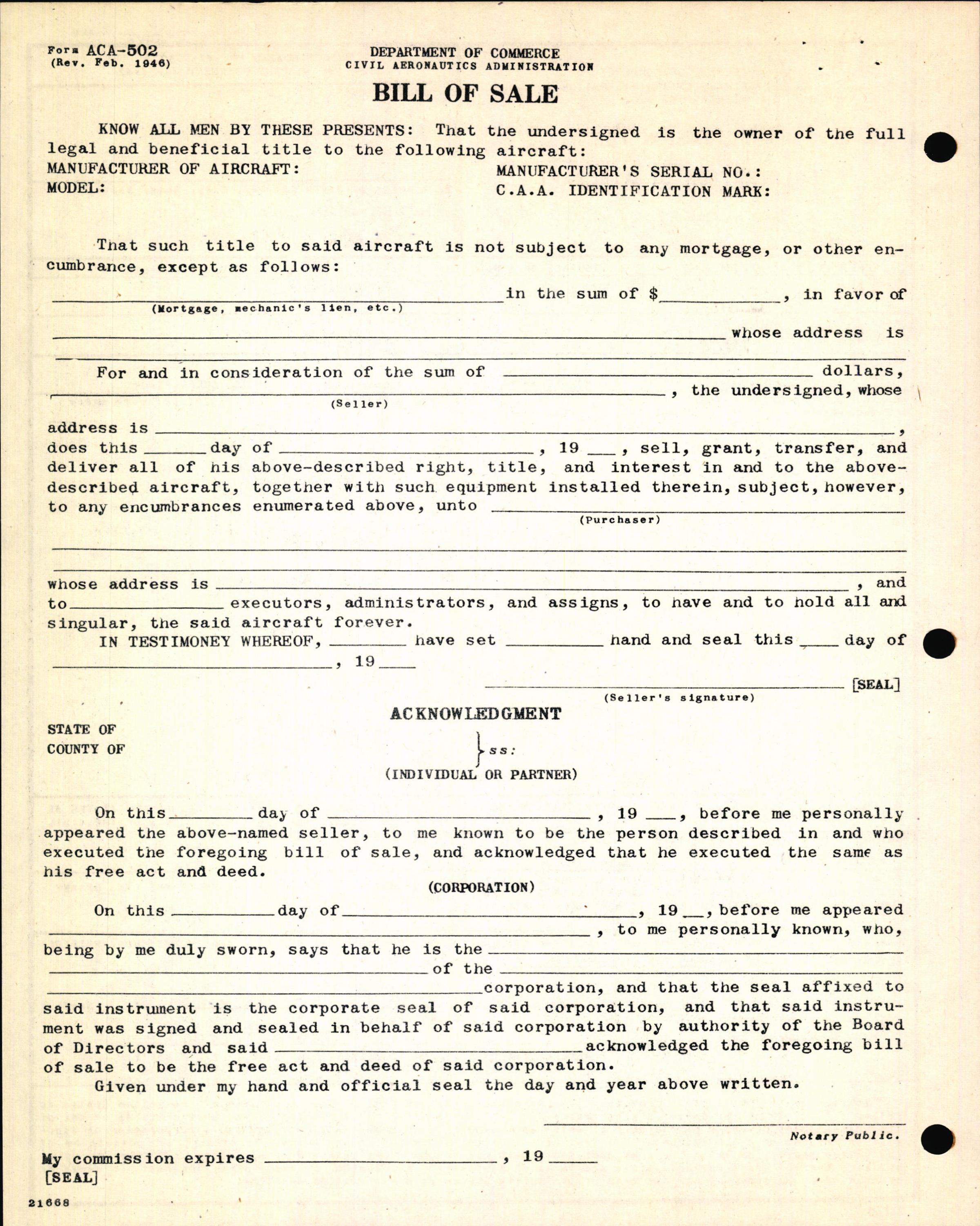 Sample page 4 from AirCorps Library document: Technical Information for Serial Number 1277