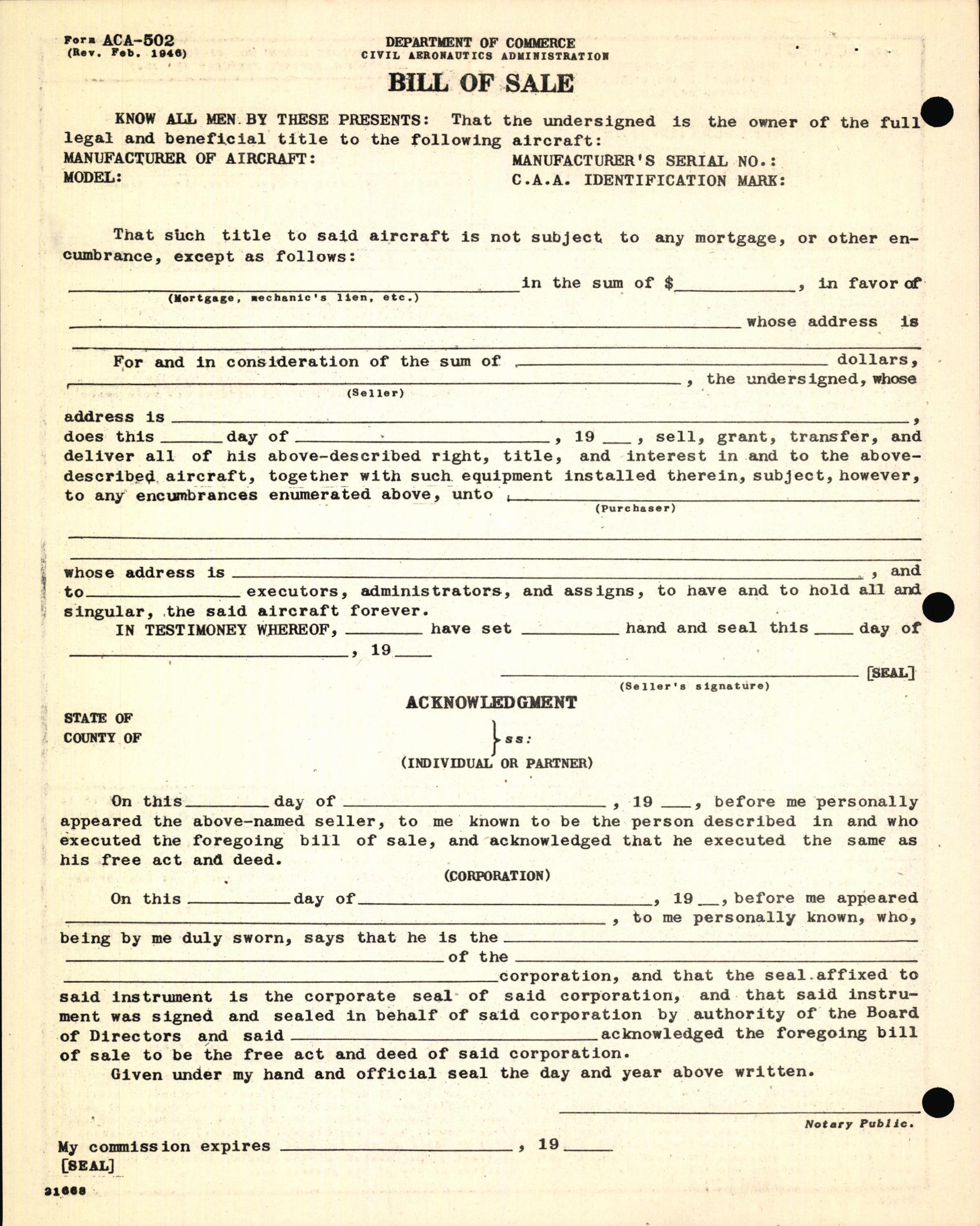 Sample page 8 from AirCorps Library document: Technical Information for Serial Number 1284